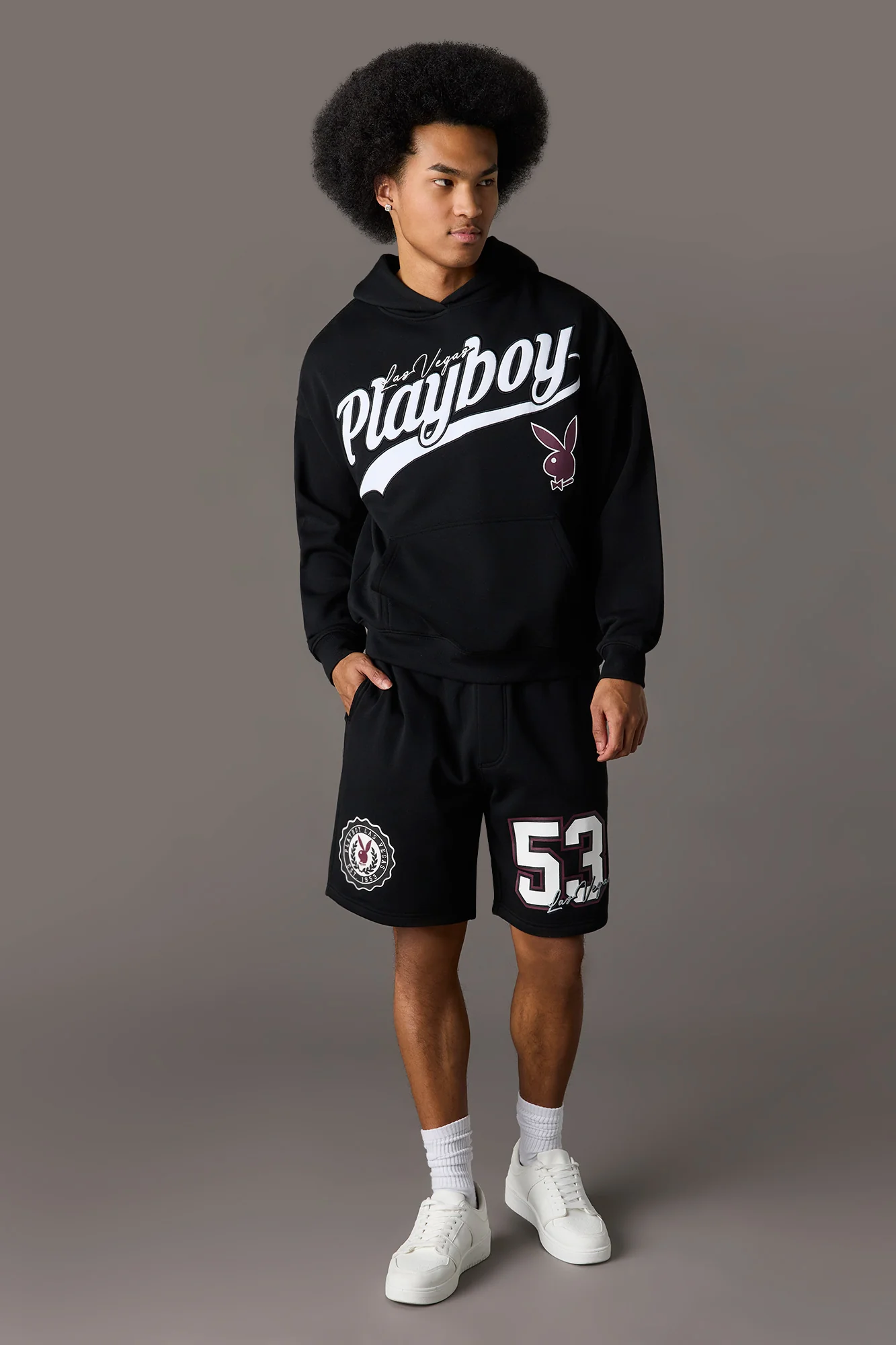 Playboy Graphic Fleece Short - Image 5