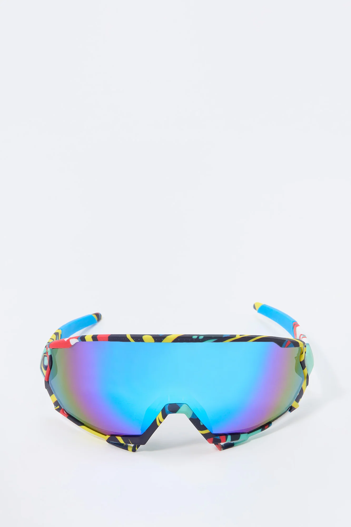 Abstract Shield Sunglasses - Image 4