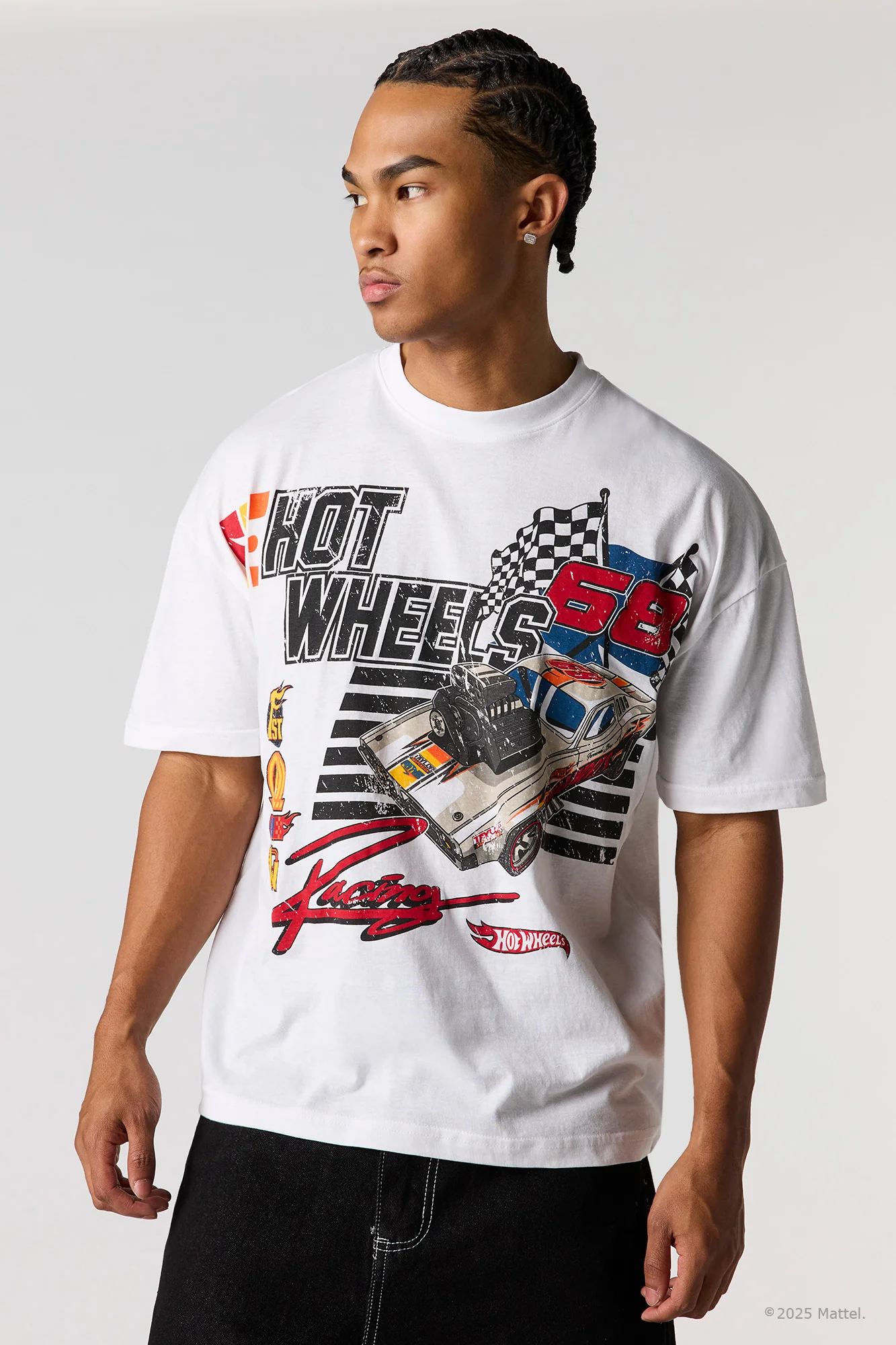 Hot Wheels™ Premium Heavyweight Cotton 68 Graphic Relaxed T-Shirt