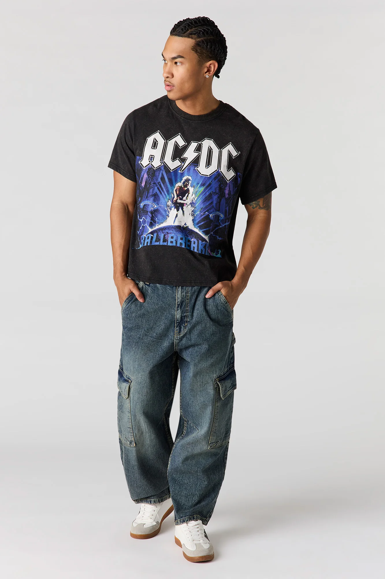 Premium Heavyweight Cotton AC/DC Graphic T-Shirt - Image 3