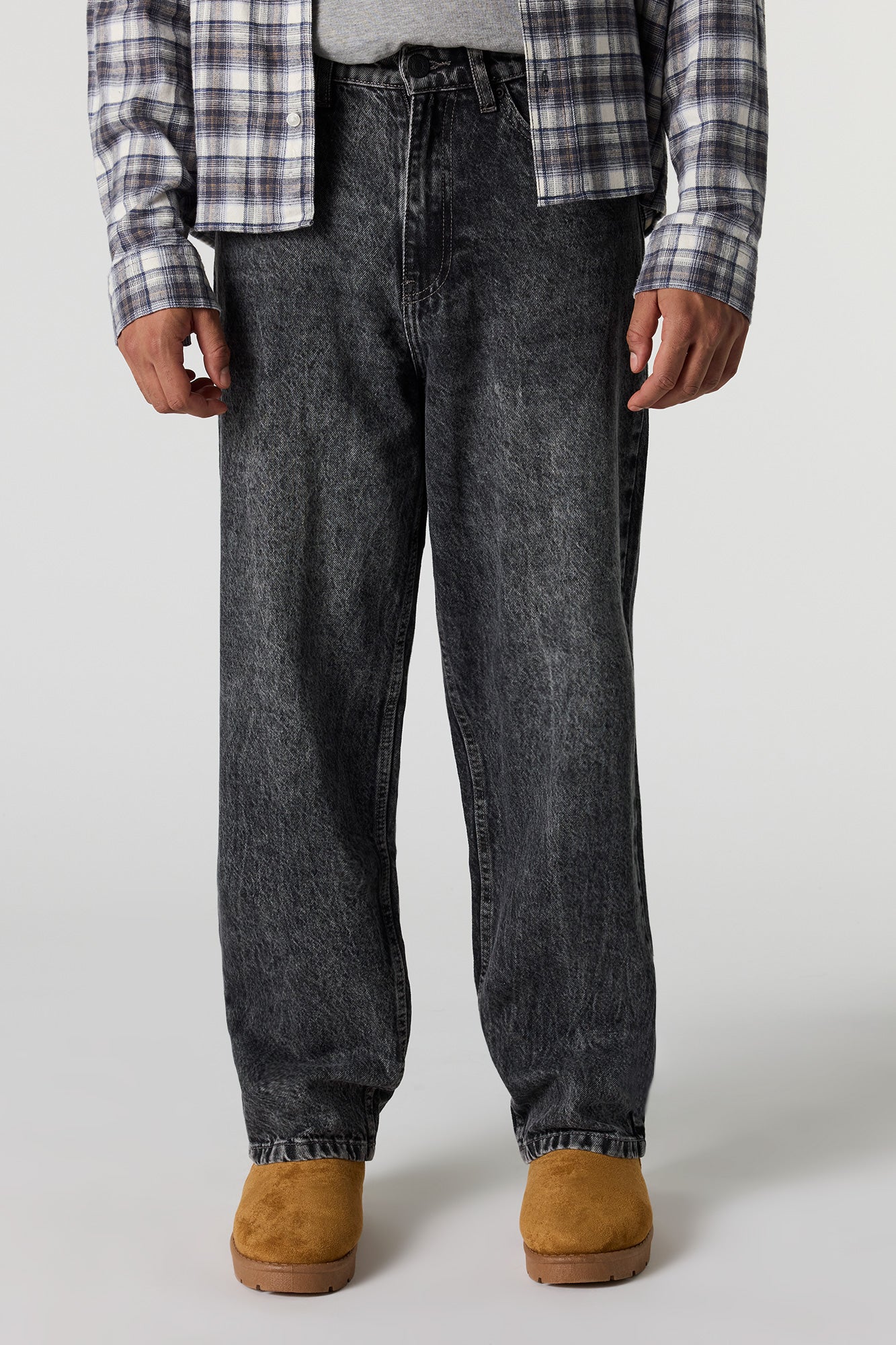 Baggy Washed Black Jean