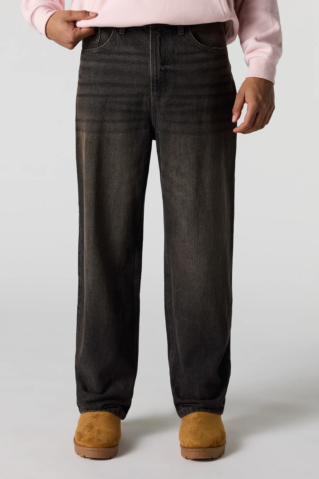 Baggy Washed Black Jean