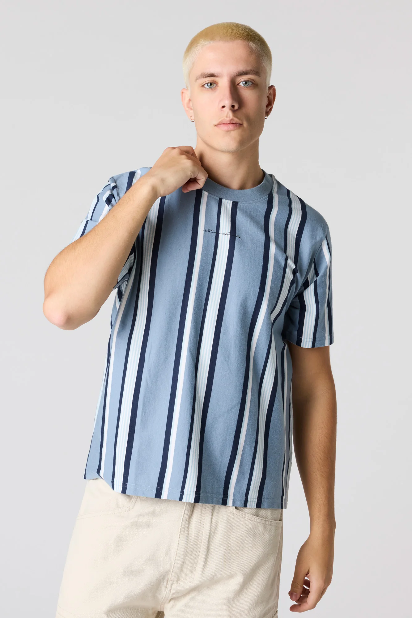 Destination Embroidered Striped T-Shirt - Image 17