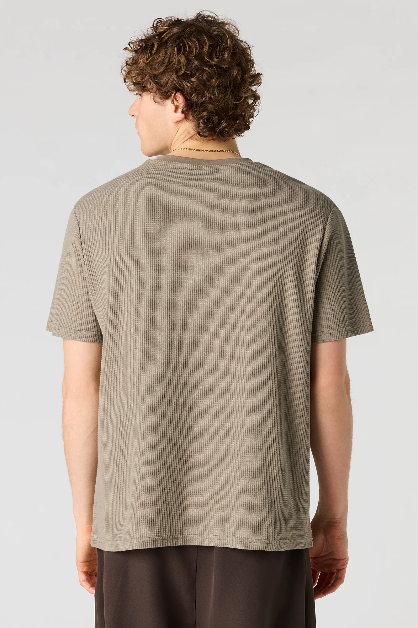 Waffle Knit Henley T-Shirt - Image 11