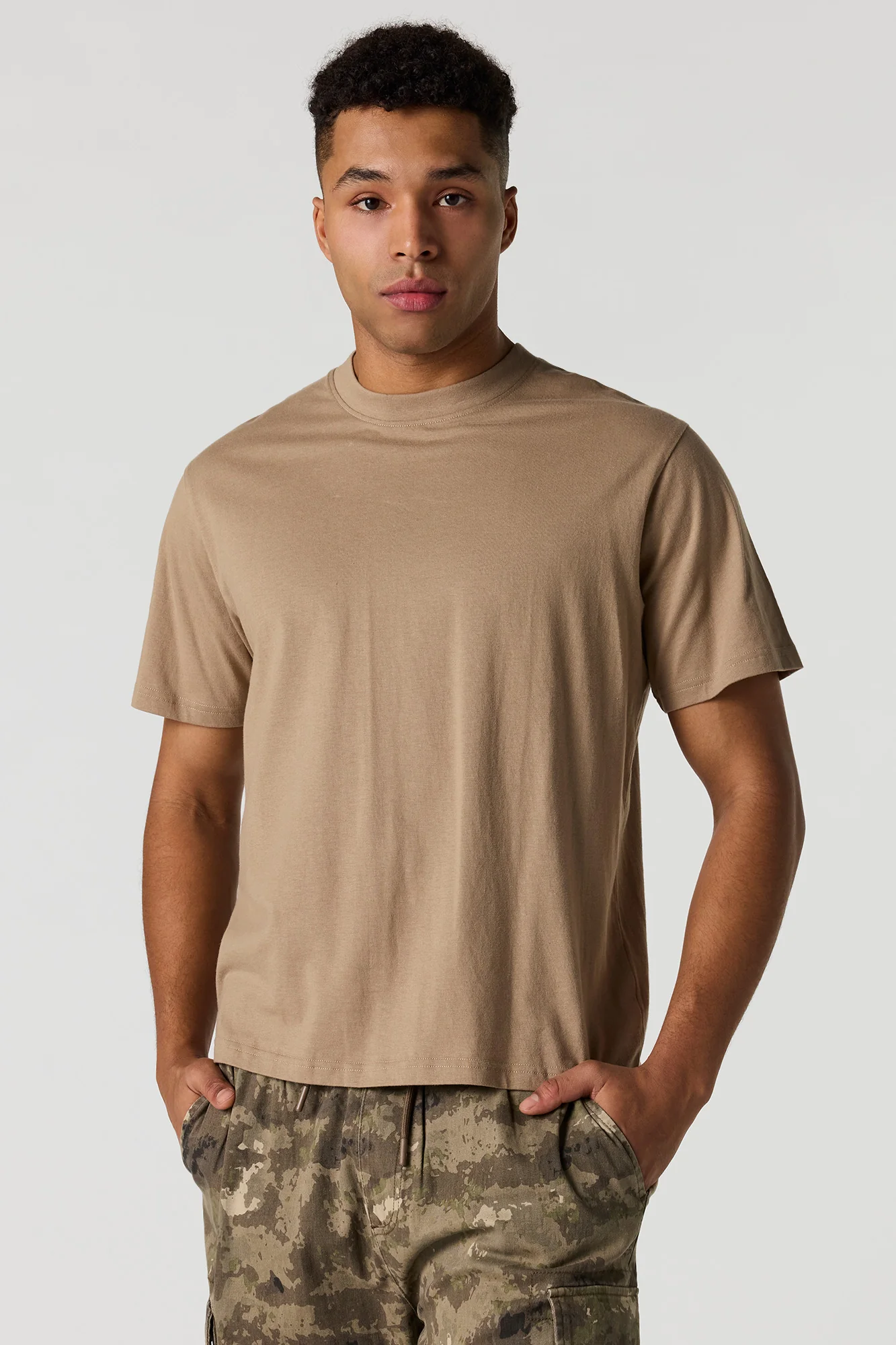 Solid Crew Neck T-Shirt - Image 13