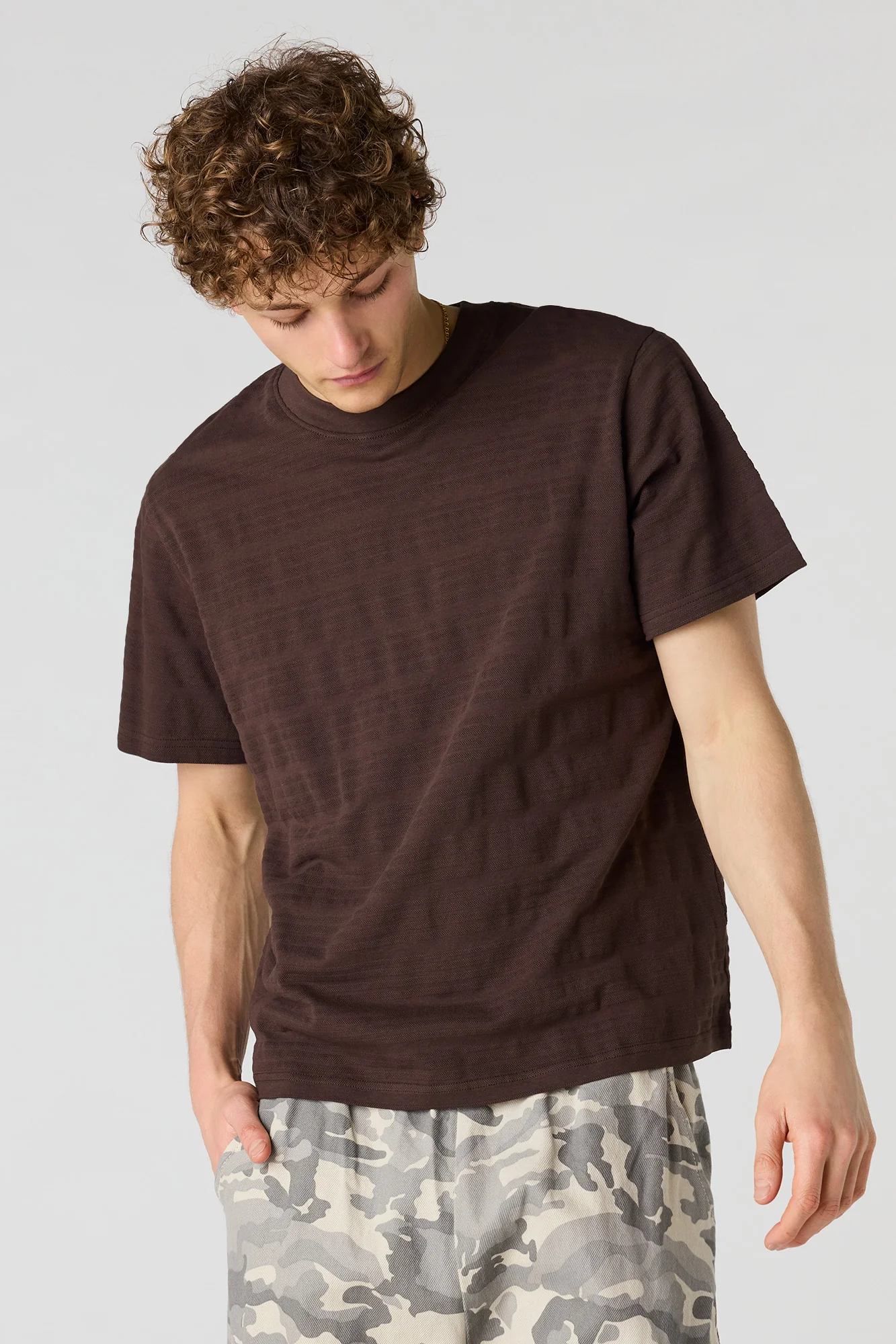 Textured Striped T-Shirt - Image 13