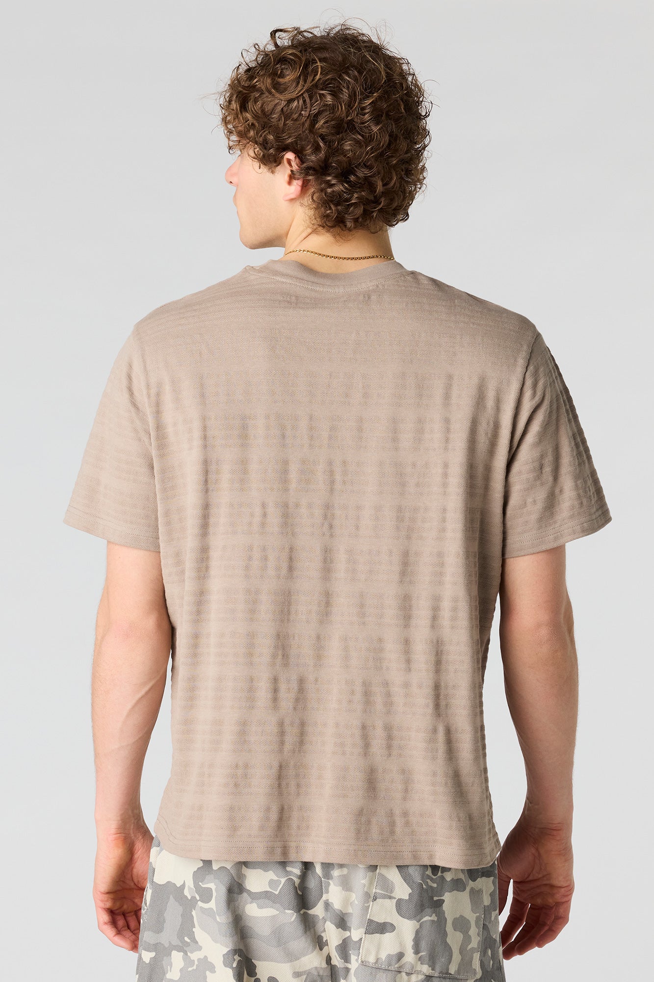 Textured Striped T-Shirt - Image 23