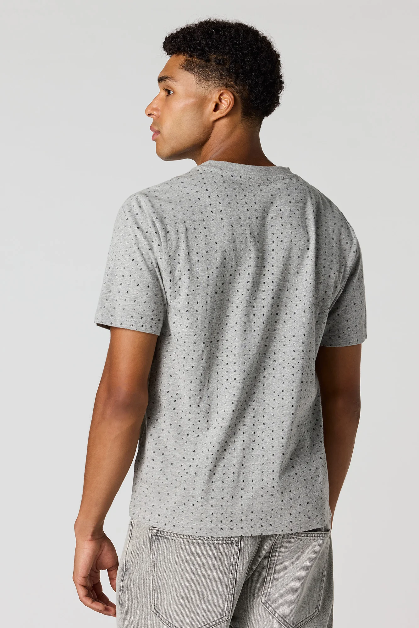Premium Heavyweight Cotton Printed Henley T-Shirt - Image 5