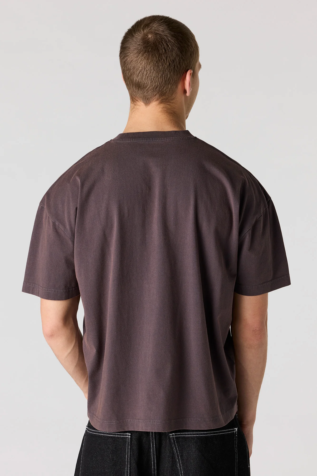 Embroidered Washed Relaxed T-Shirt - Image 2