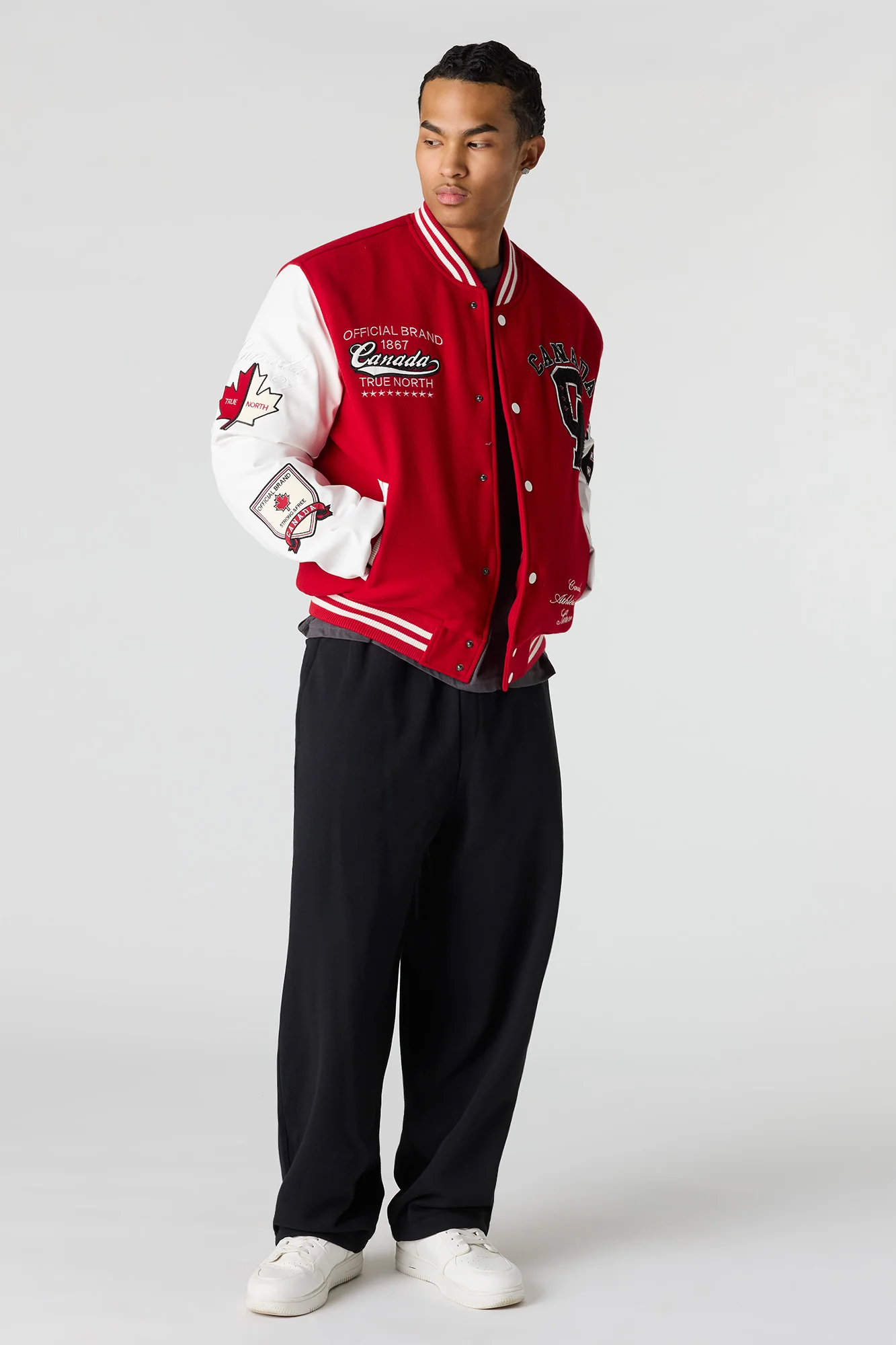 Canada Embroidered Varsity Jacket - Image 3