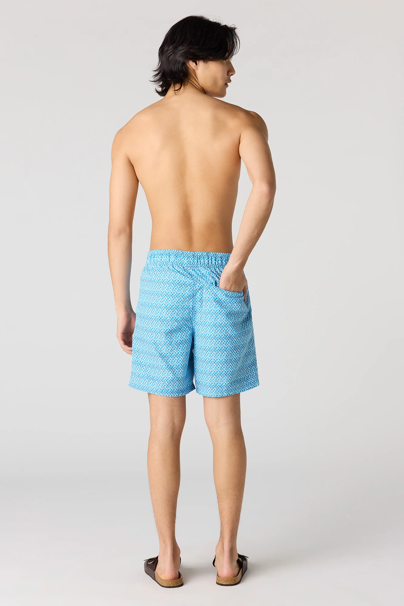 Printed Drawstring Swim Short - Image 11