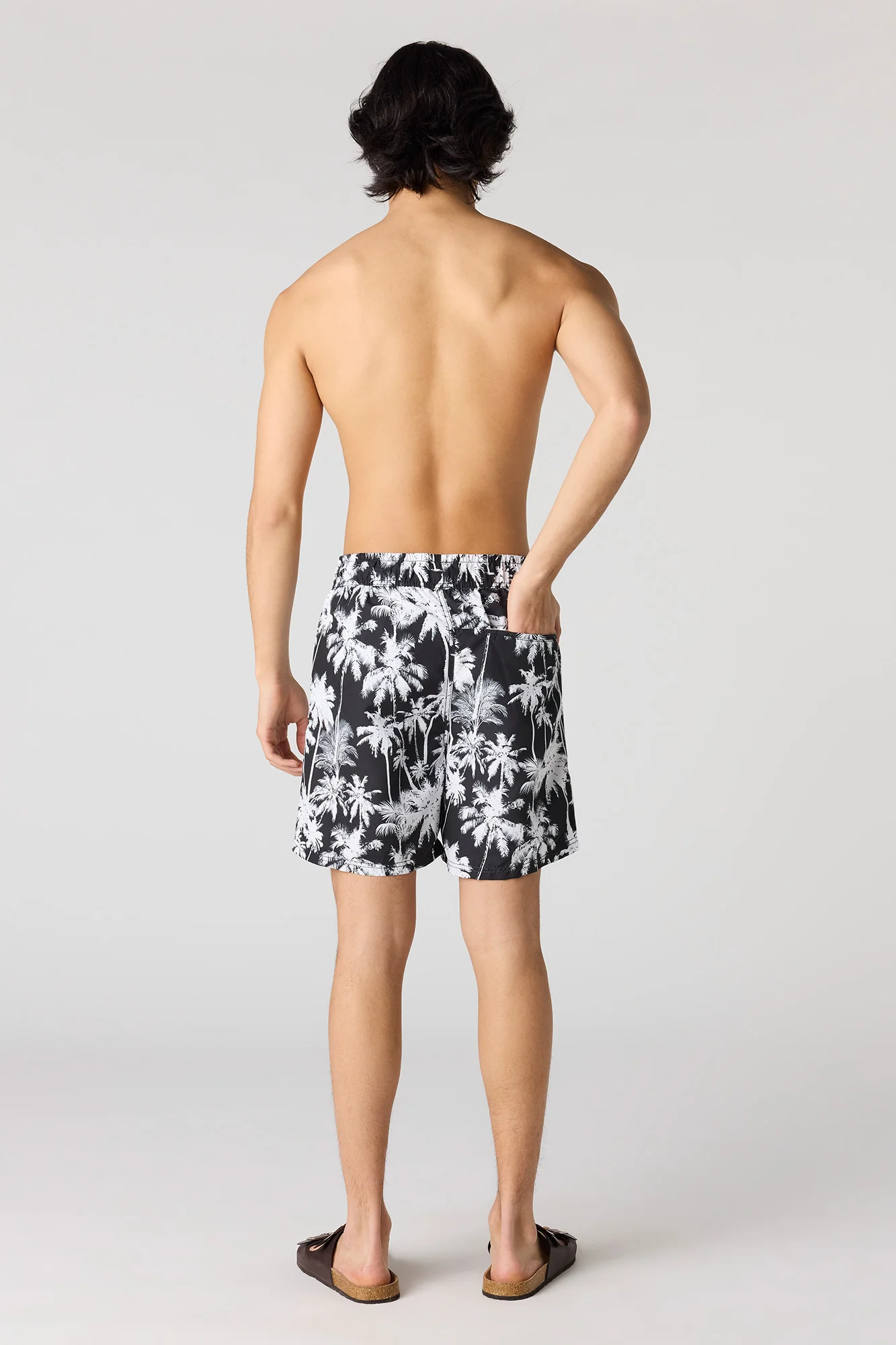 Printed Drawstring Swim Short - Image 7