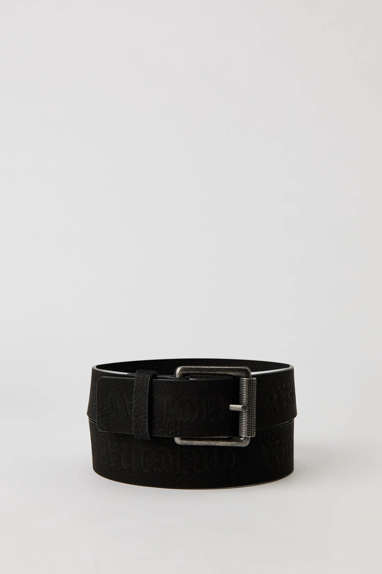Faux Leather Embossed Belt