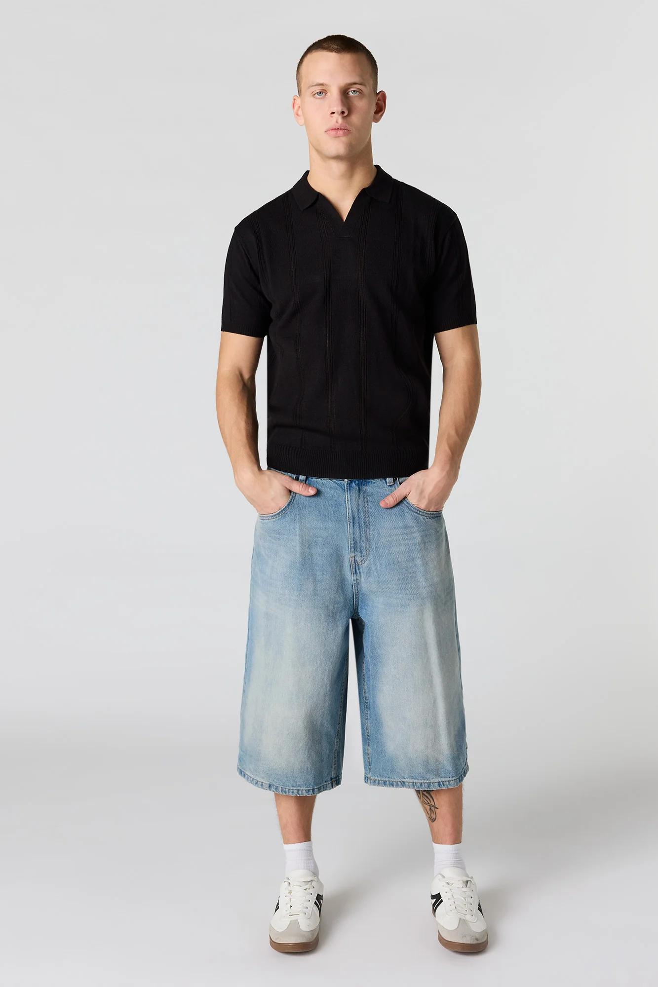 Knit Johnny Collar Polo - Image 6