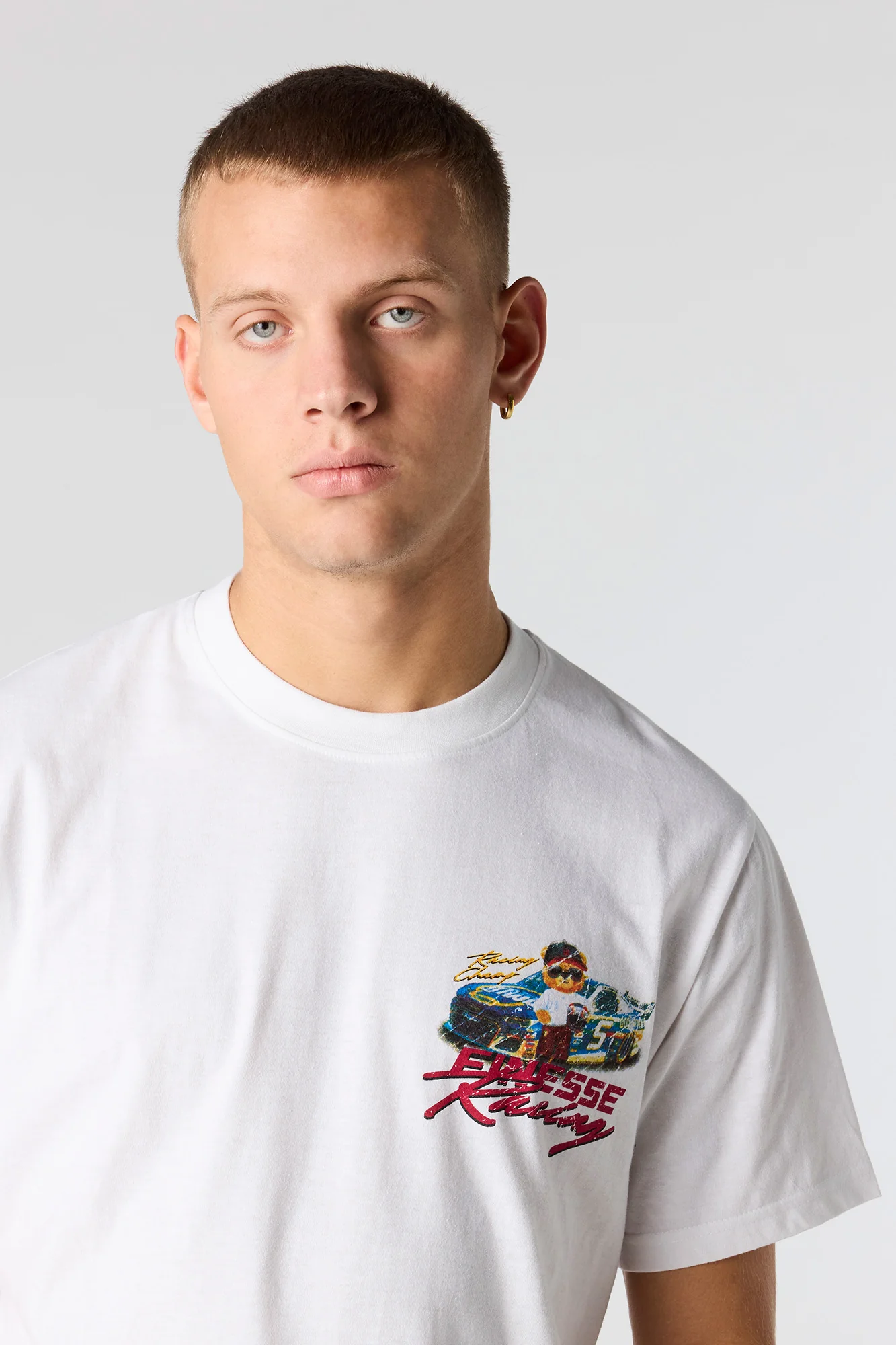 Bear Racing Graphic T-Shirt - Image 4