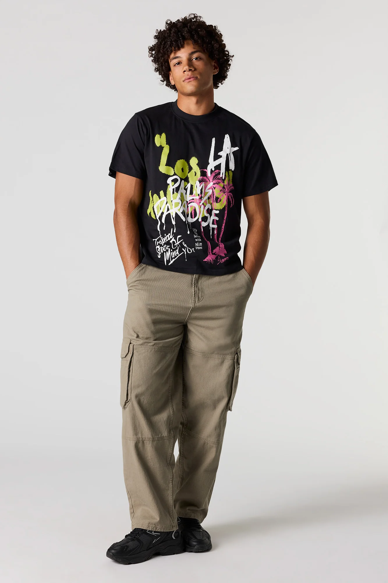 LA Graffiti Graphic T-Shirt - Image 3