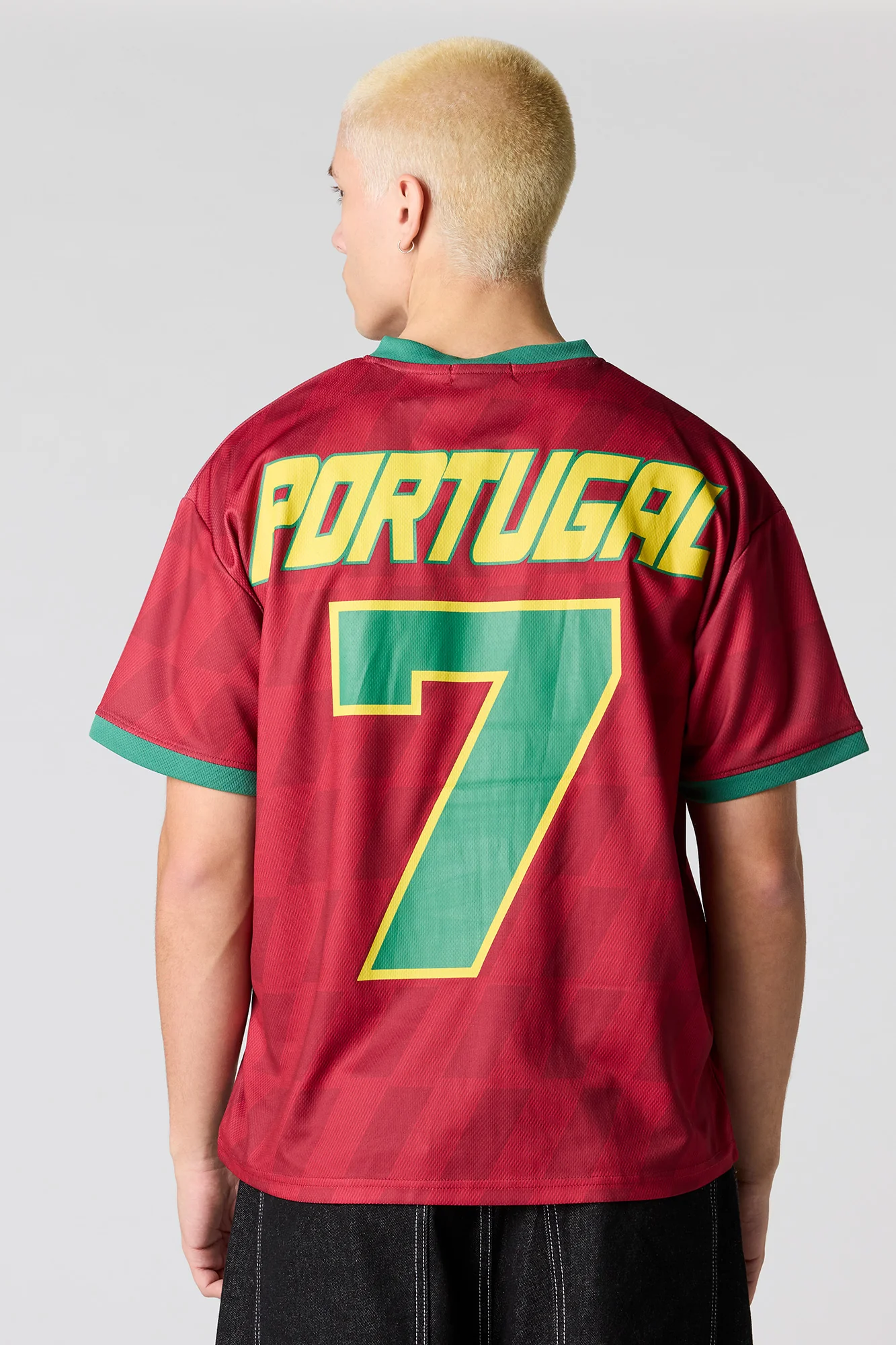 Portugal Graphic Mesh Soccer Jersey - Image 2
