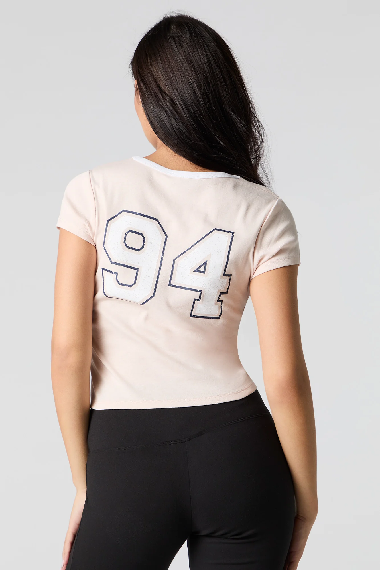 T-shirt à col en V et imprimé Sporty - Image 12