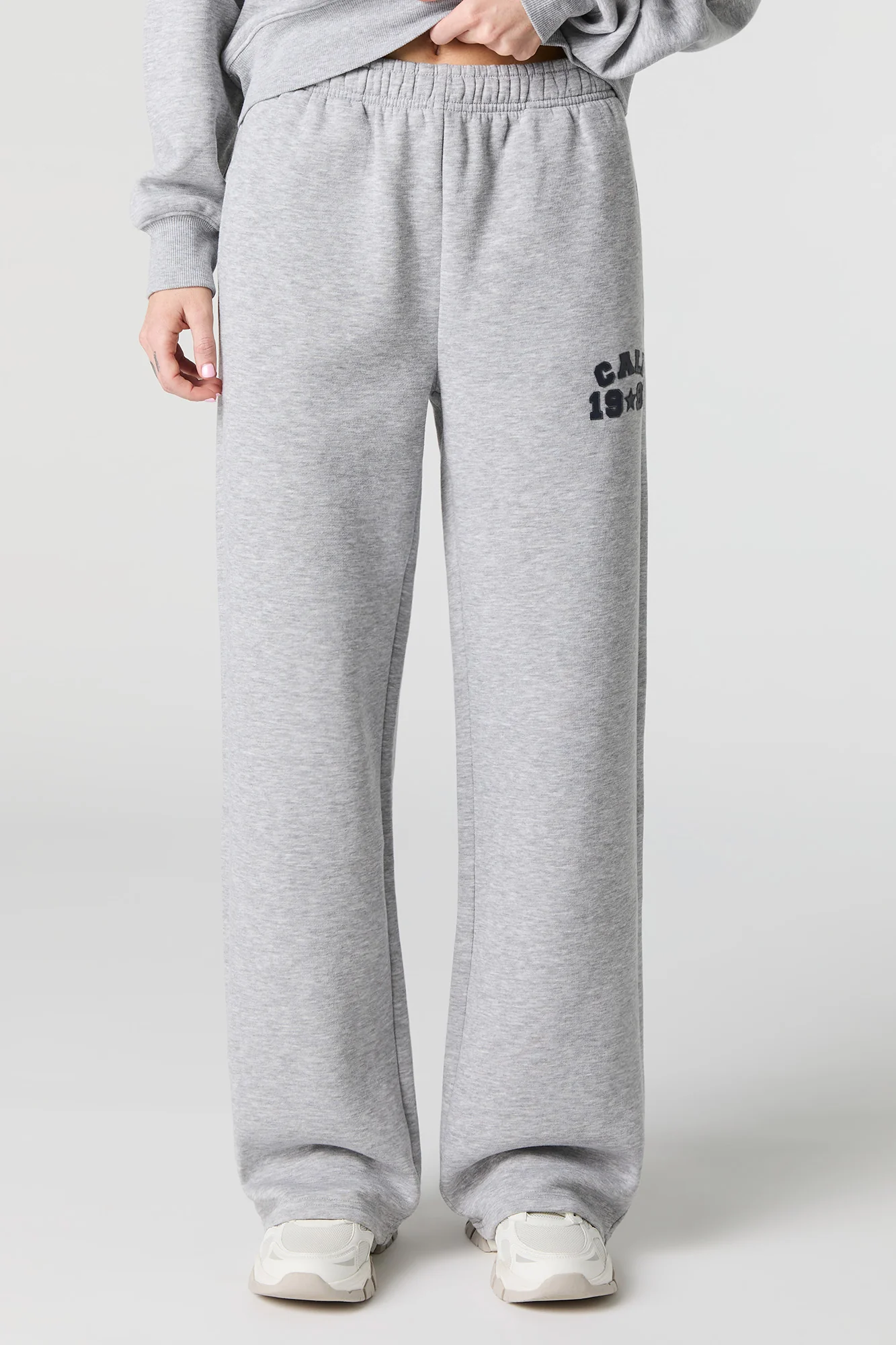 Pantalon en molleton à jambe large et imprimé HD - Image 5