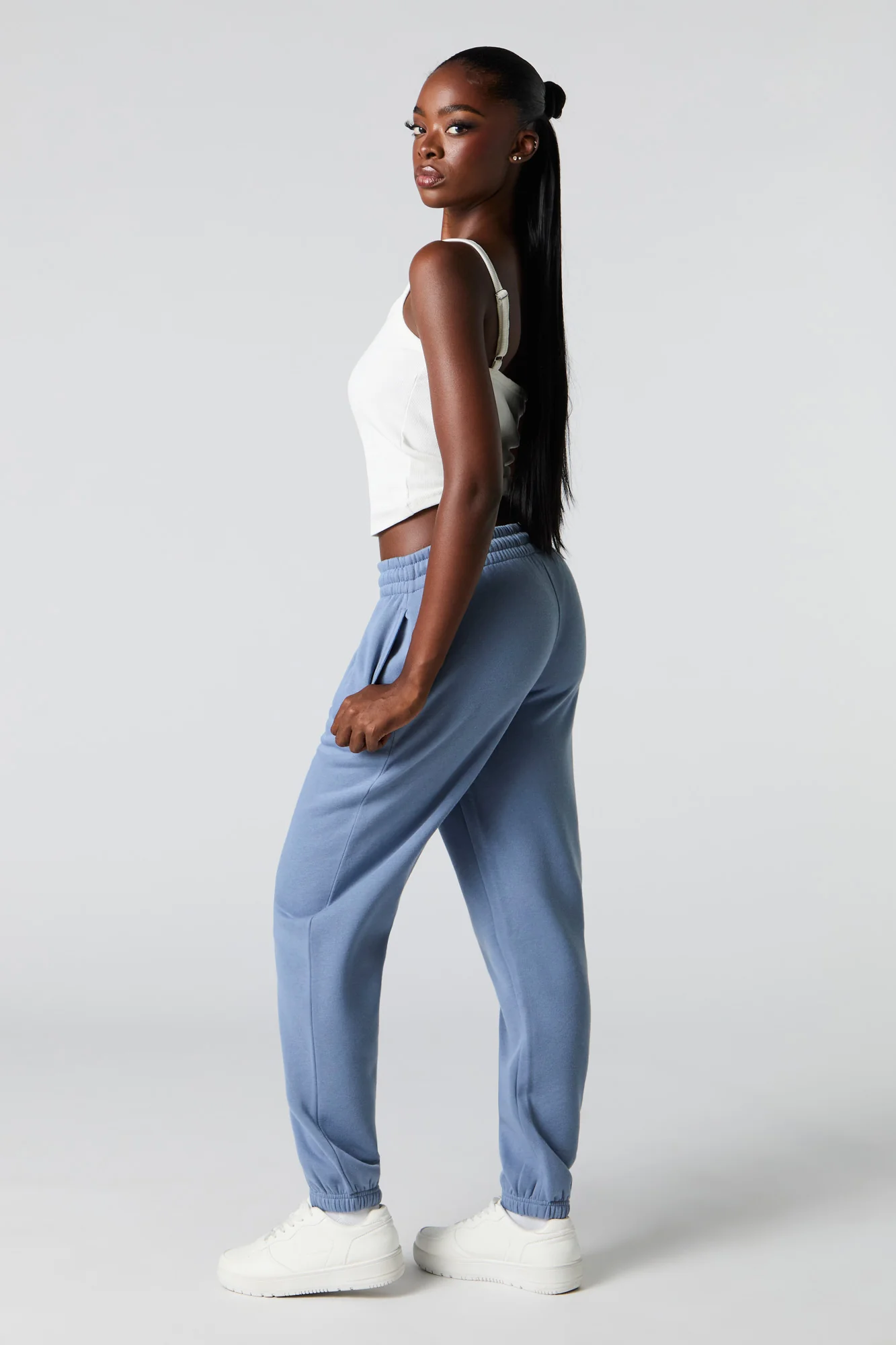 High Rise Fleece Jogger - Image 15