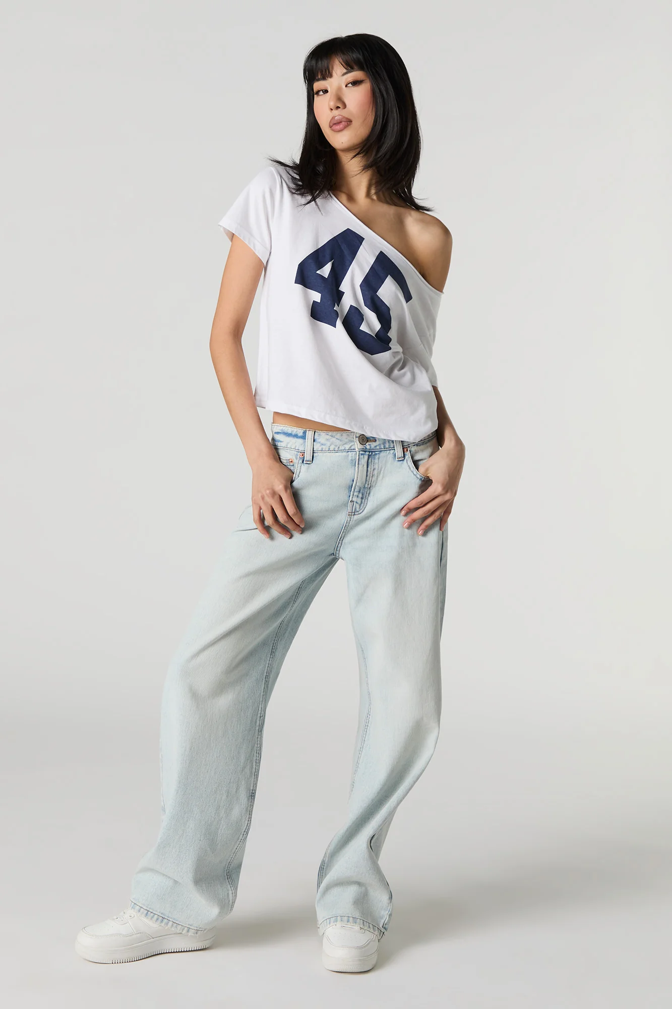 T-shirt imprimé avec épaules dénudées - Image 9