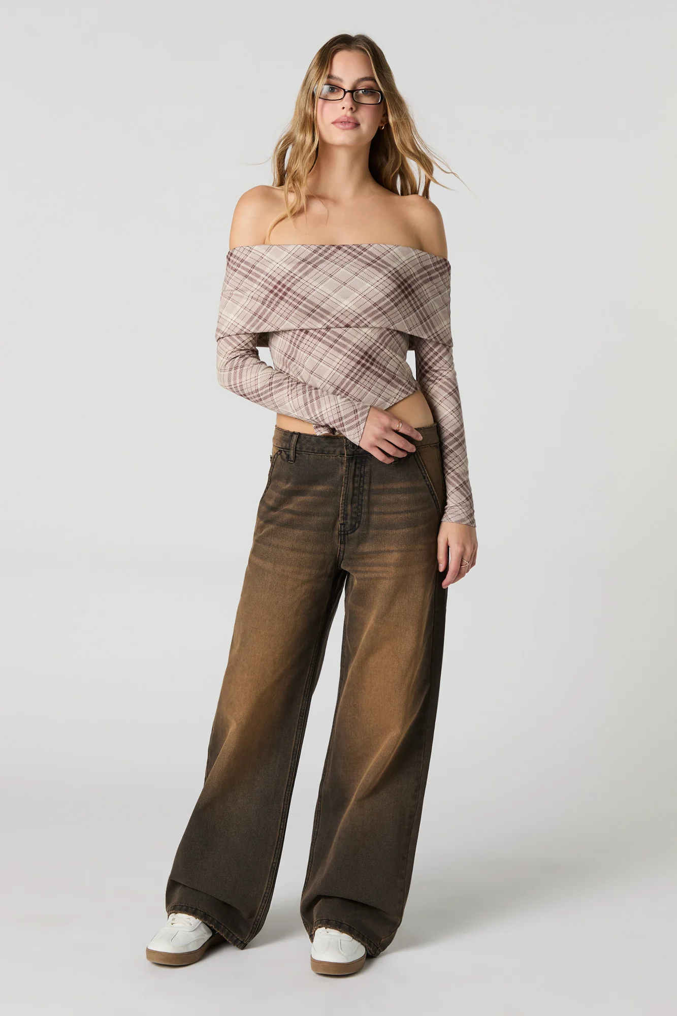 Jean ultrabaggy à taille basse en denim