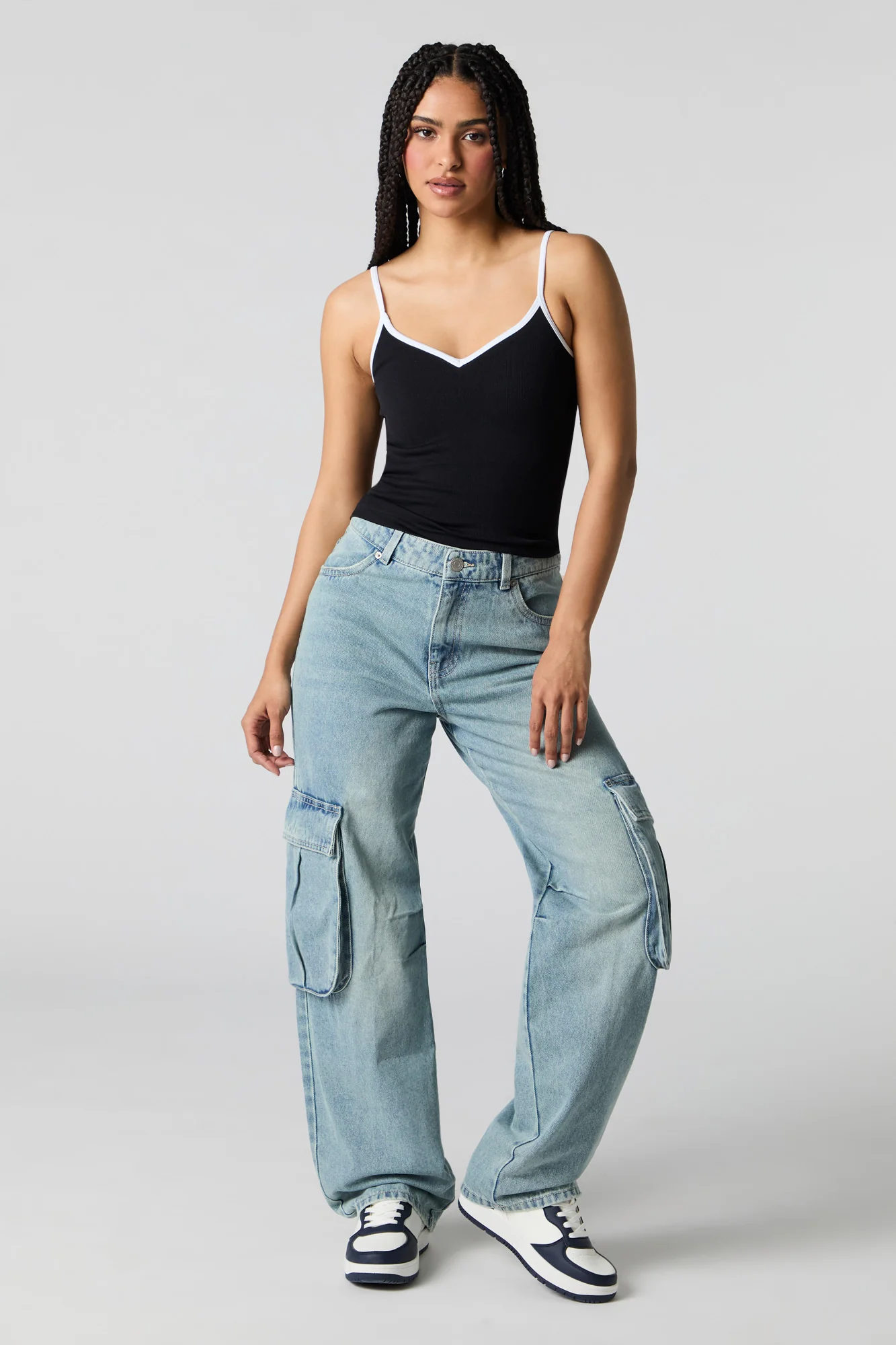 Jean cargo en denim - Image 5