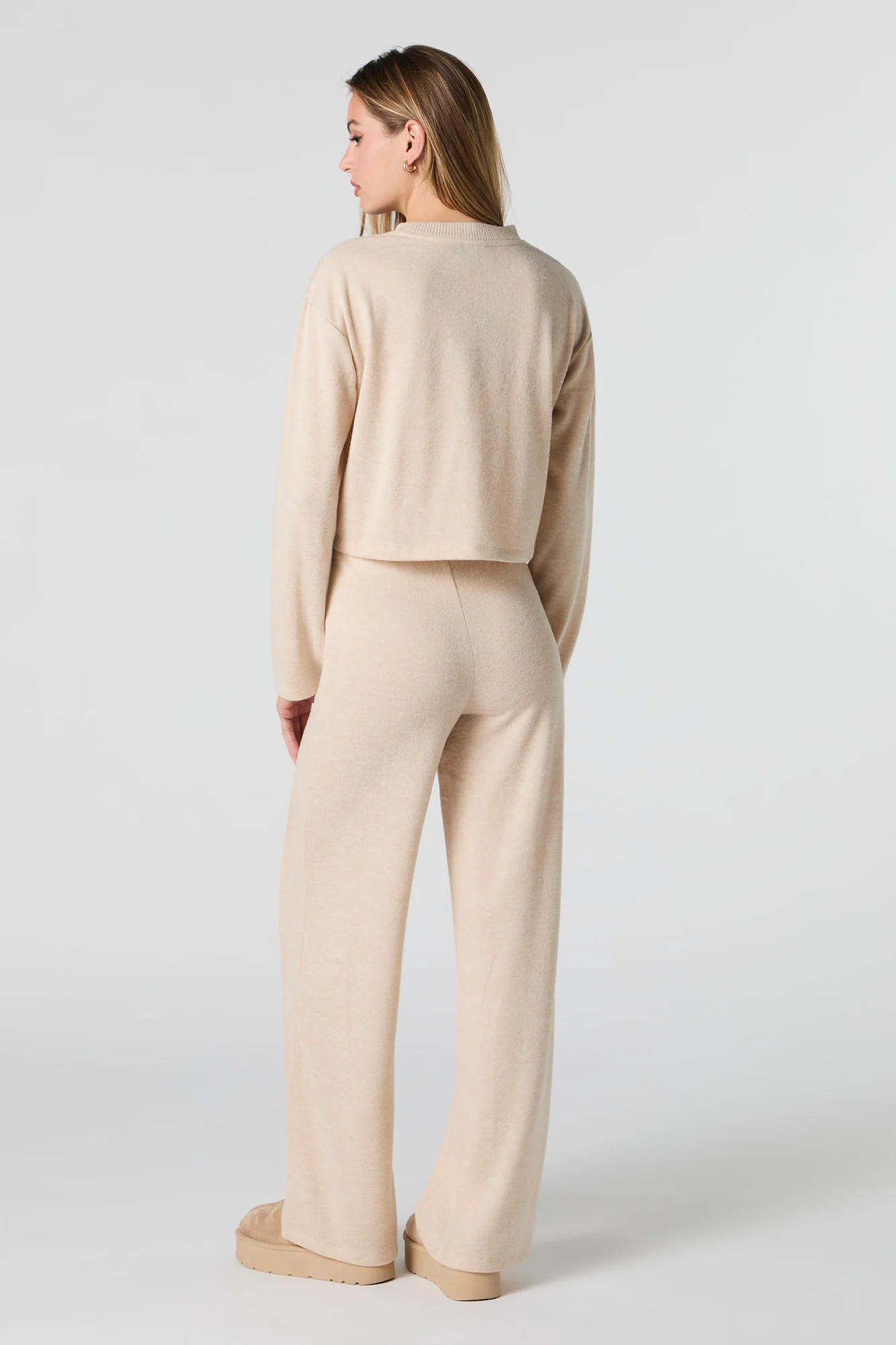 Pantalon à jambe large en tricot - Image 6