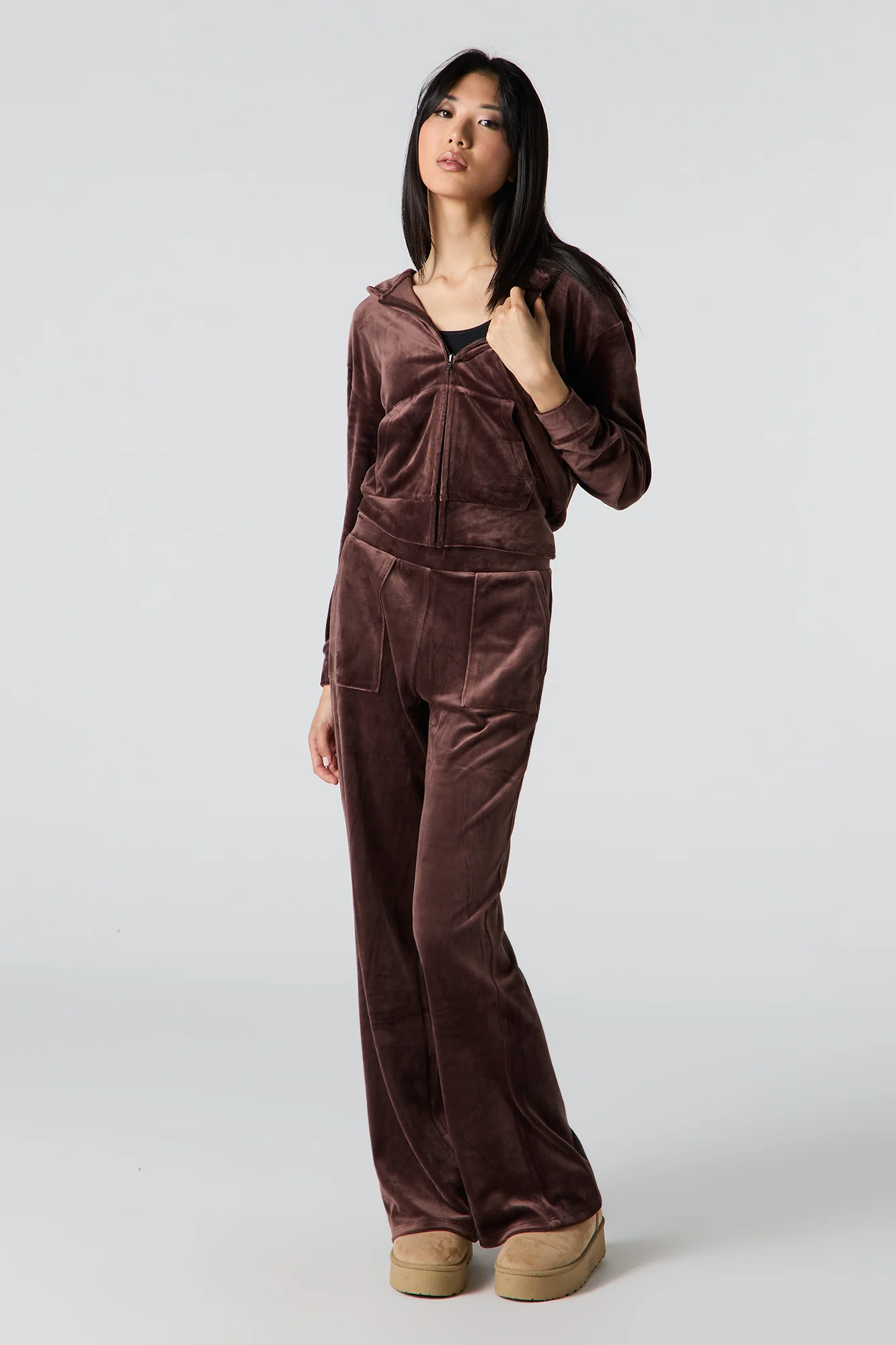 Velour Wide Leg Pant - Image 7