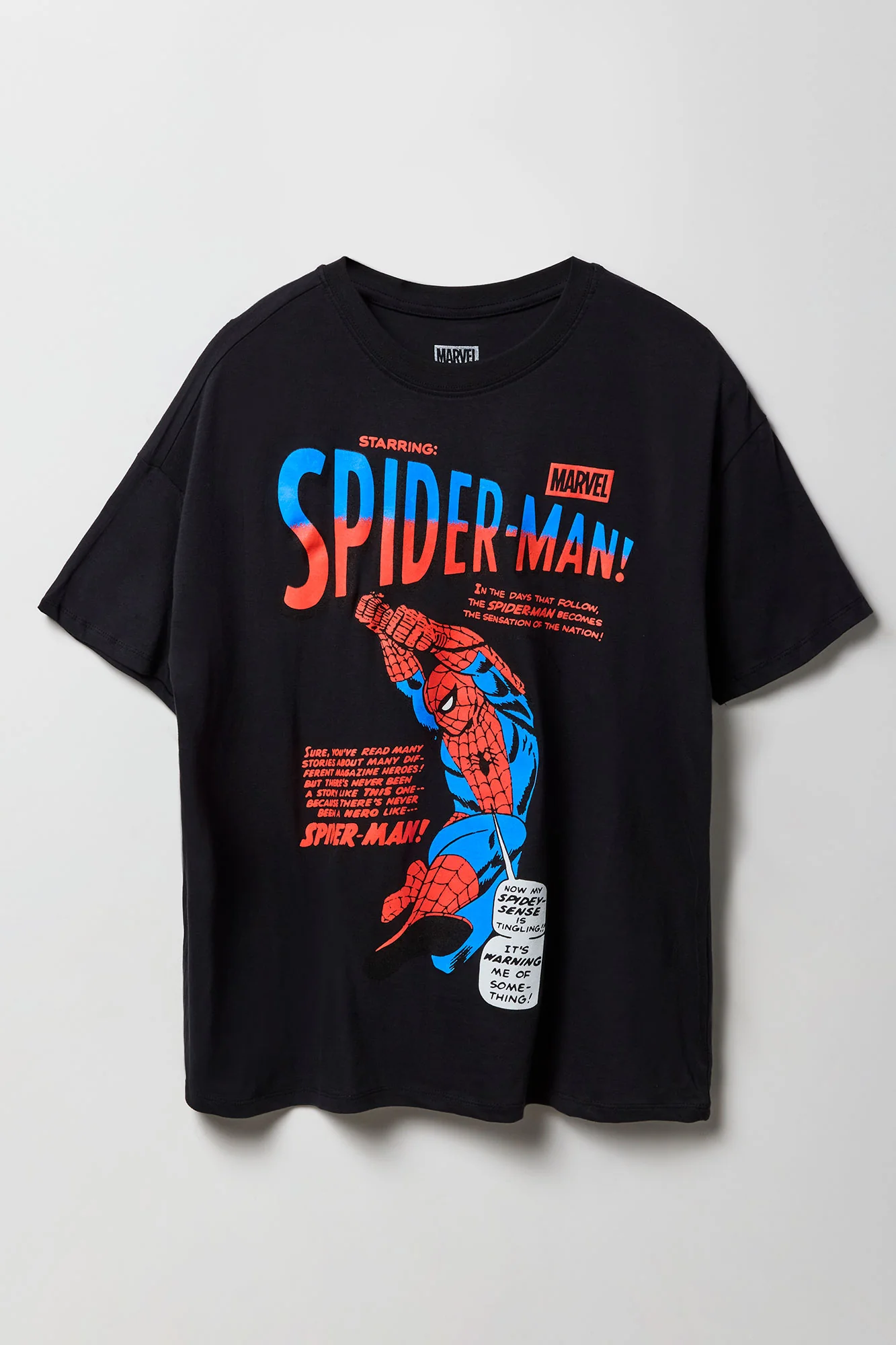 T-shirt de coupe garçonne à imprimé Spiderman - Image 4