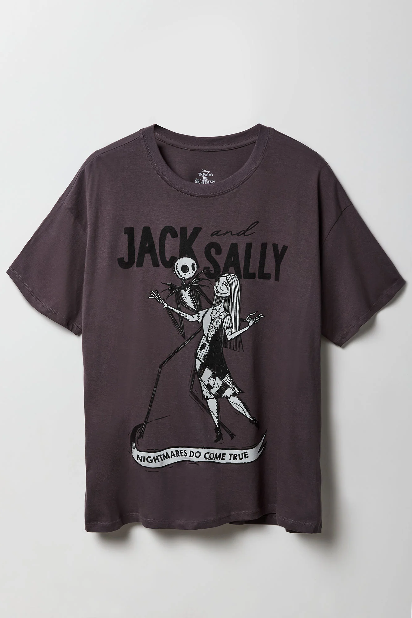 Jack & Sally Graphic Boyfriend T-Shirt - Image 4