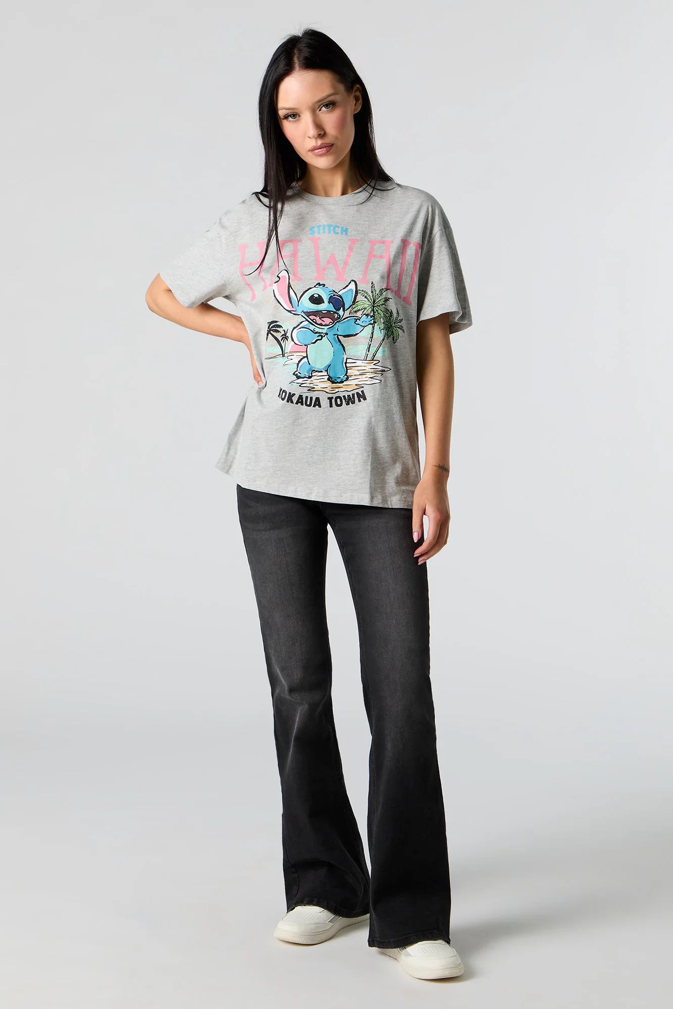 Stitch Hawaii Graphic Boyfriend T-Shirt - Image 3