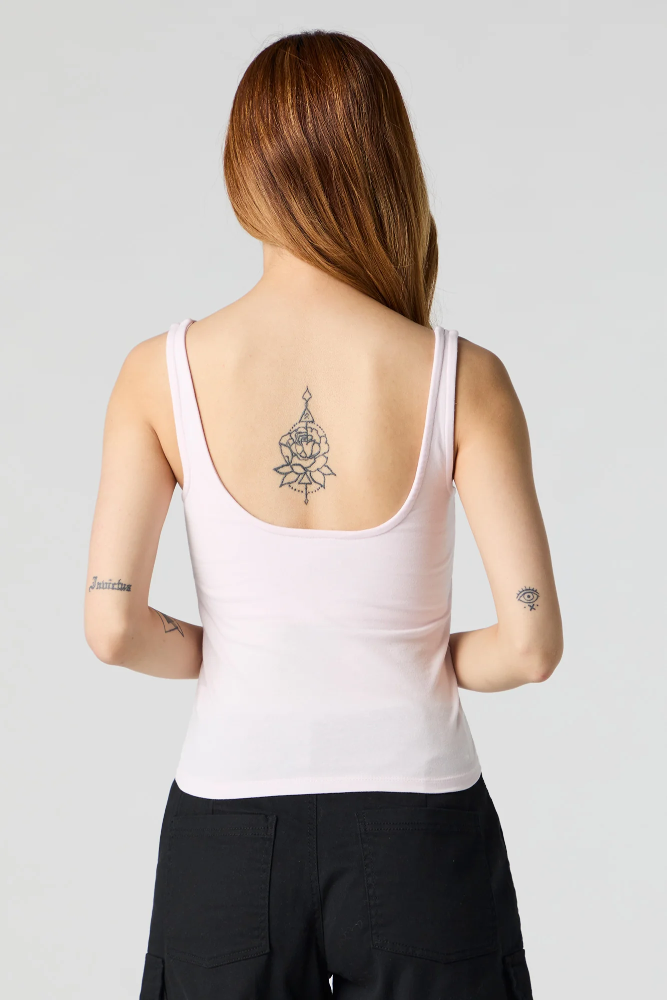 Square Neck Tank with Built-In Bra Cups - Image 5