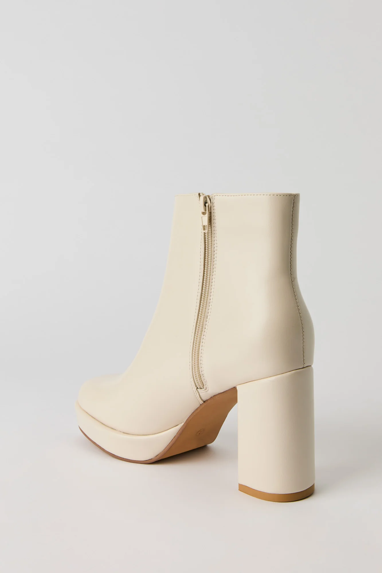 Faux Leather Platform Booties - Image 3