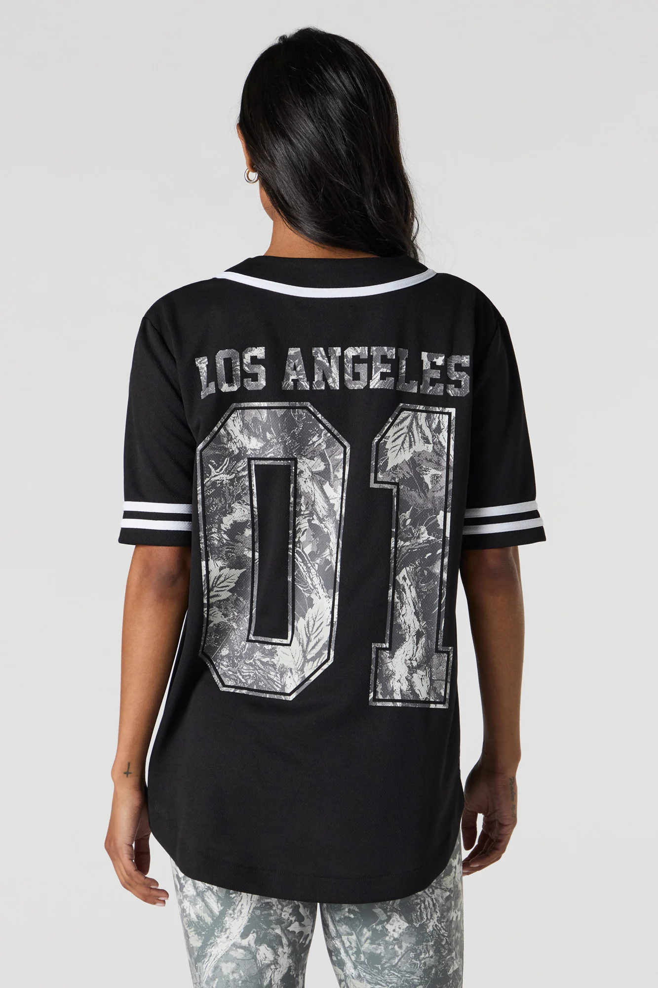 Jersey de baseball en filet à imprimé City - Image 4
