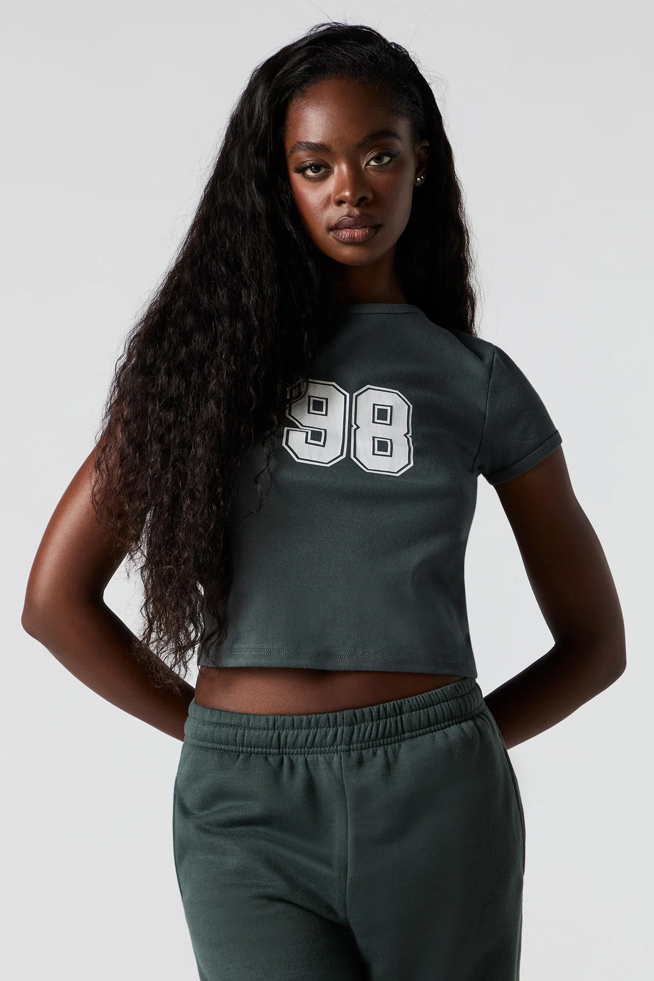 Active Graphic Cropped T-Shirt - Image 9