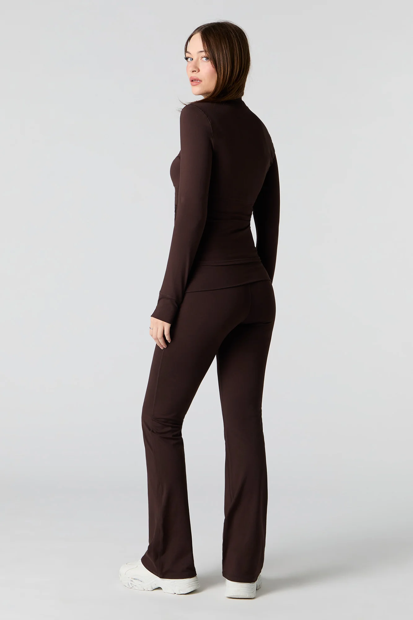 Foldover Waist Flare Legging - Image 9