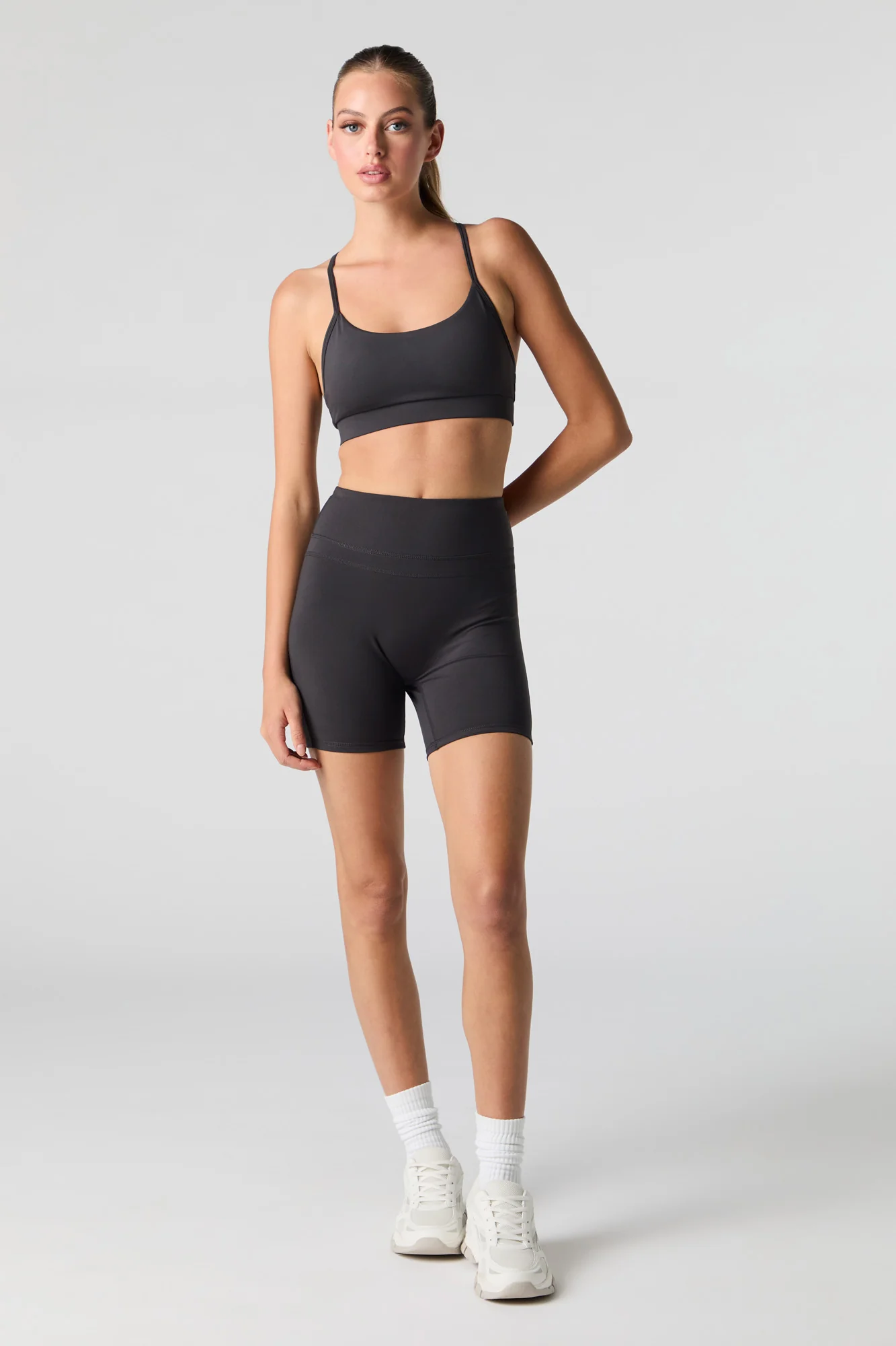 Active Ruched Back Biker Short - Image 9