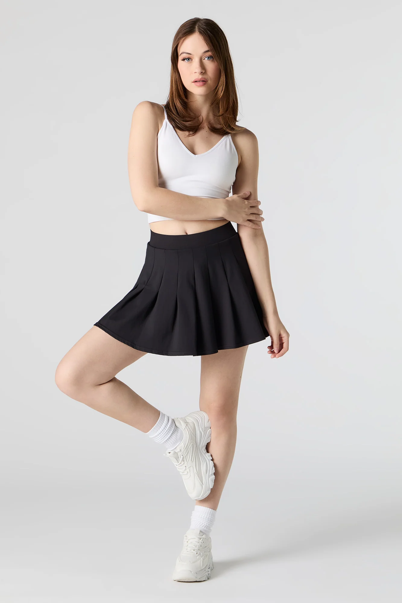 Active Pleated Mini Skort - Image 7