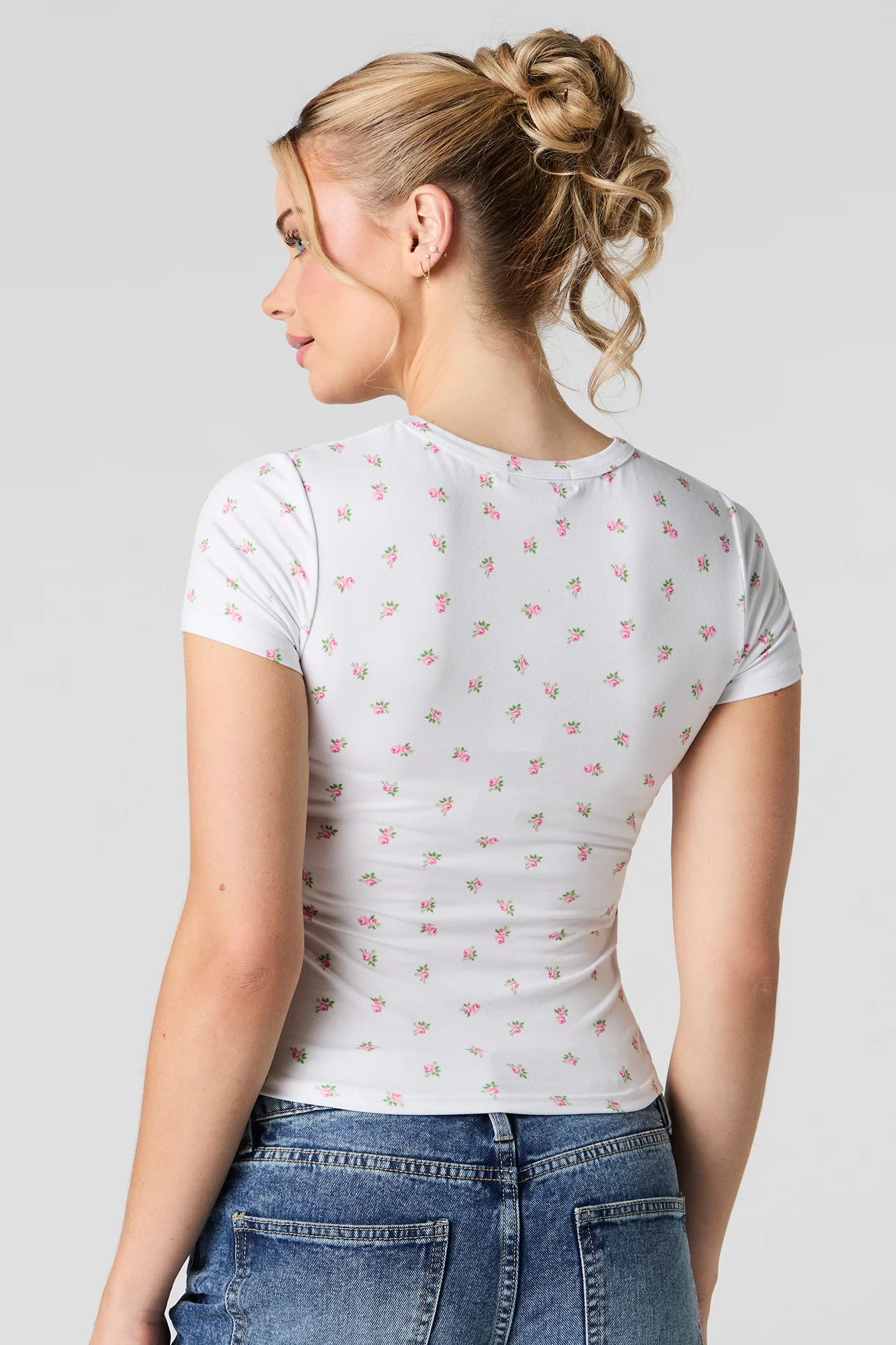 Graphic Printed Fitted T-Shirt - Image 9