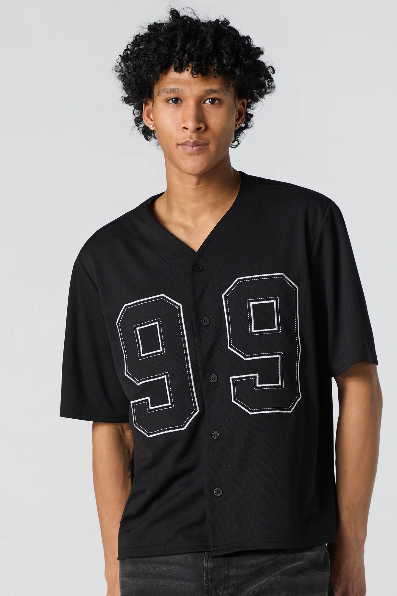 99 Embroidered Mesh Baseball Jersey - Image 4