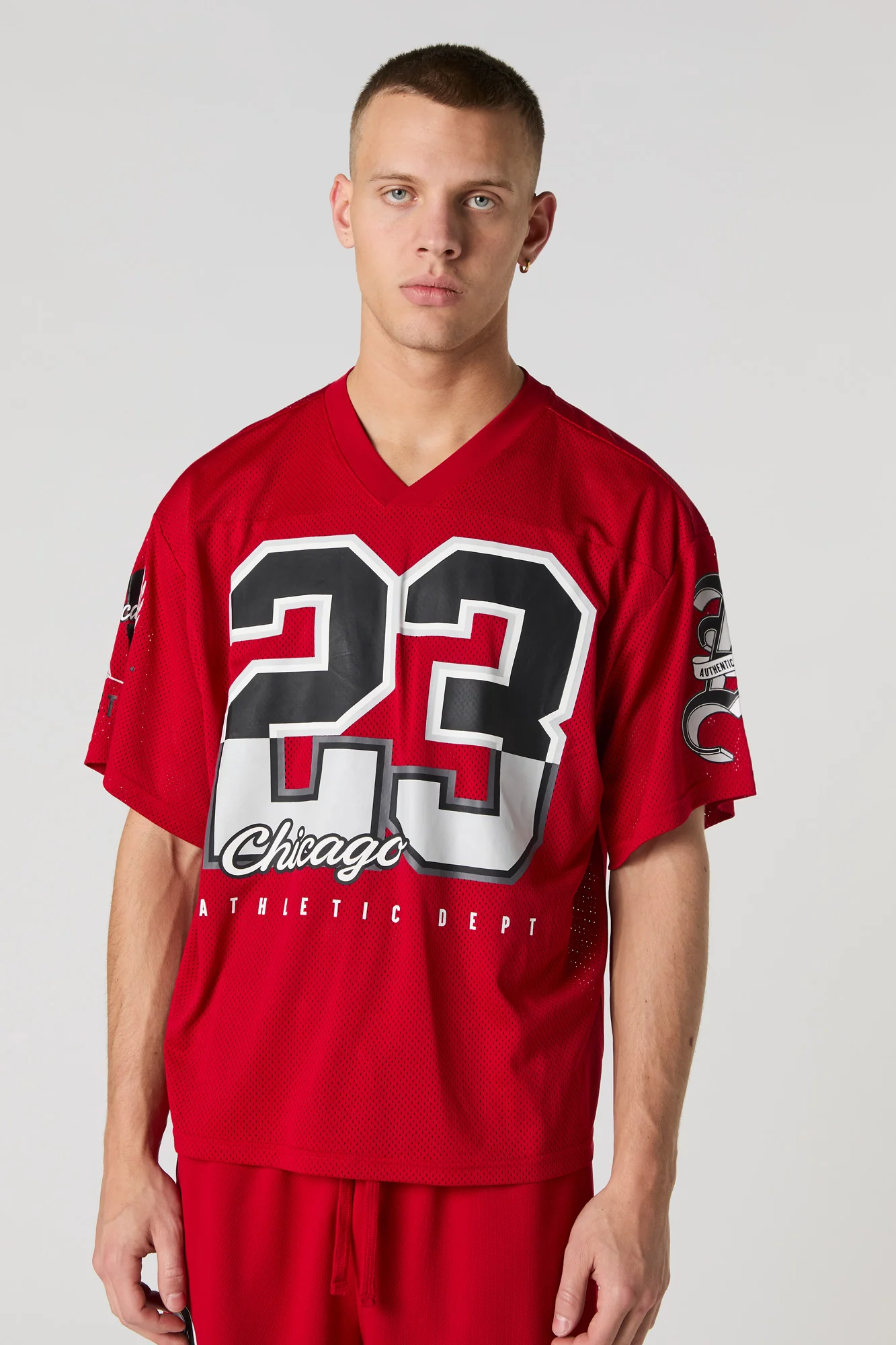 City Graphic Mesh Football Jersey - Image 5
