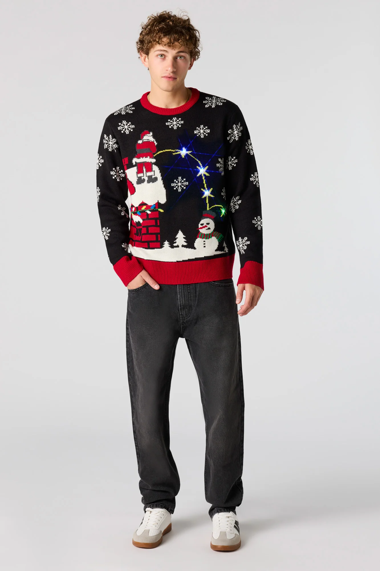 Bad Santa Light-Up Christmas Sweater - Image 3