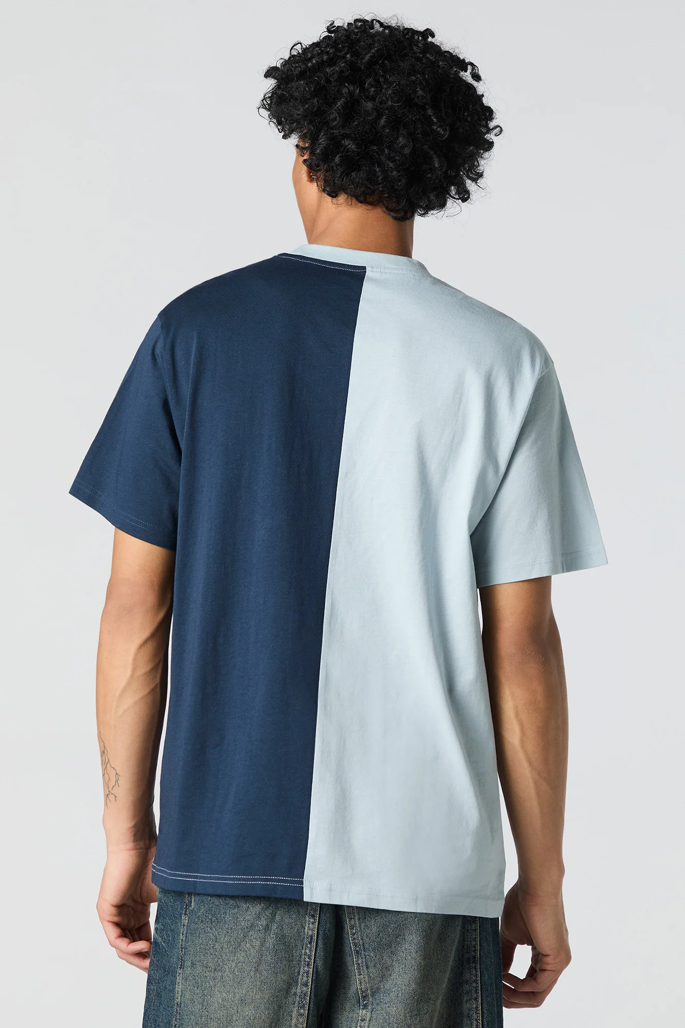 Embroidered Two Tone T-Shirt - Image 14