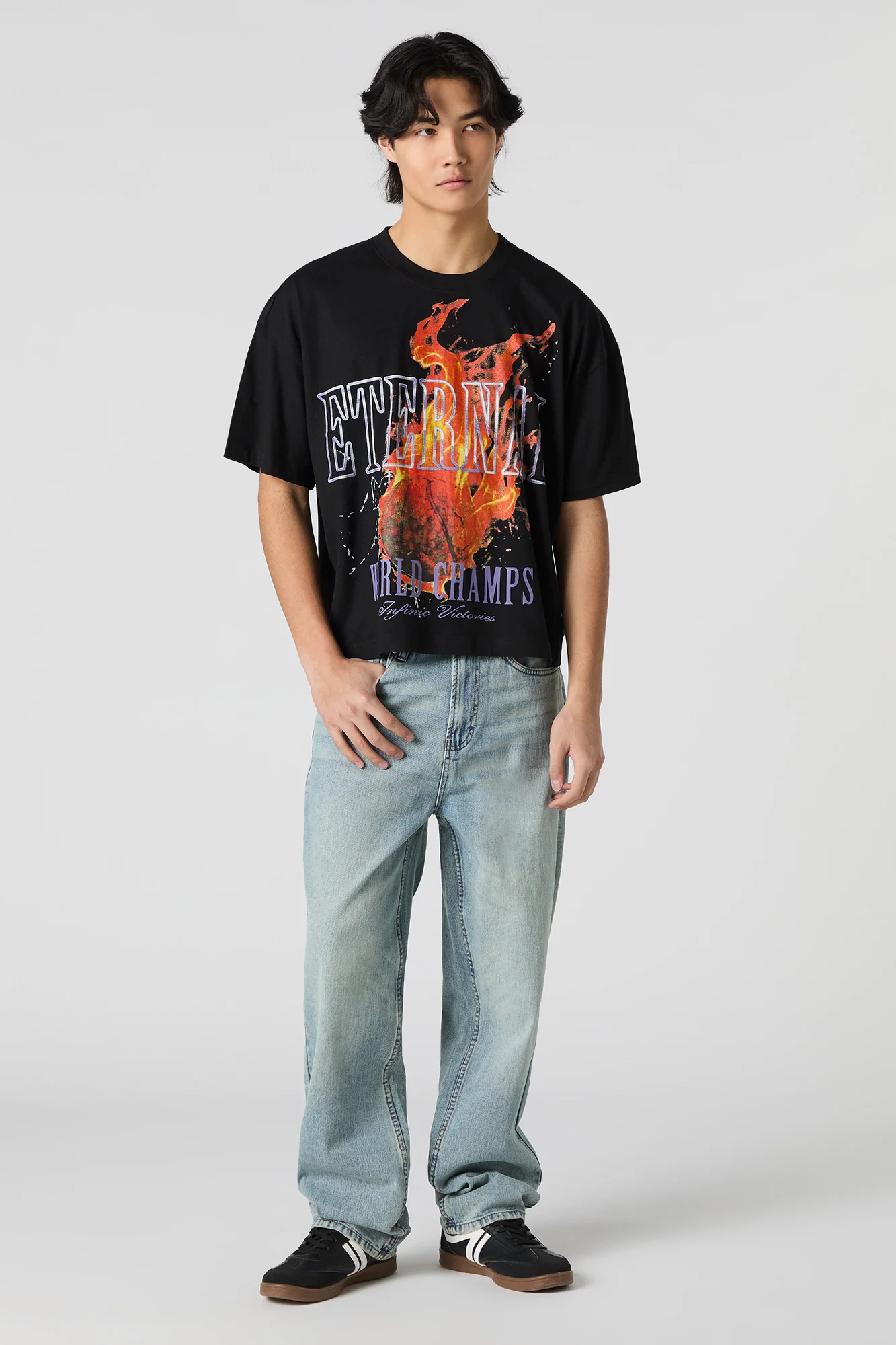 T-shirt carré à imprimé - Image 3