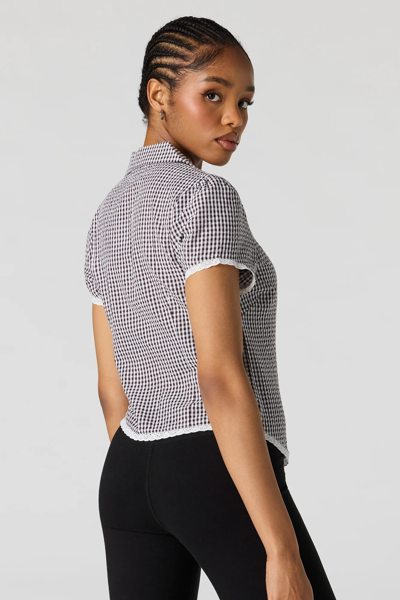 Collared Button-Up Top - Image 9
