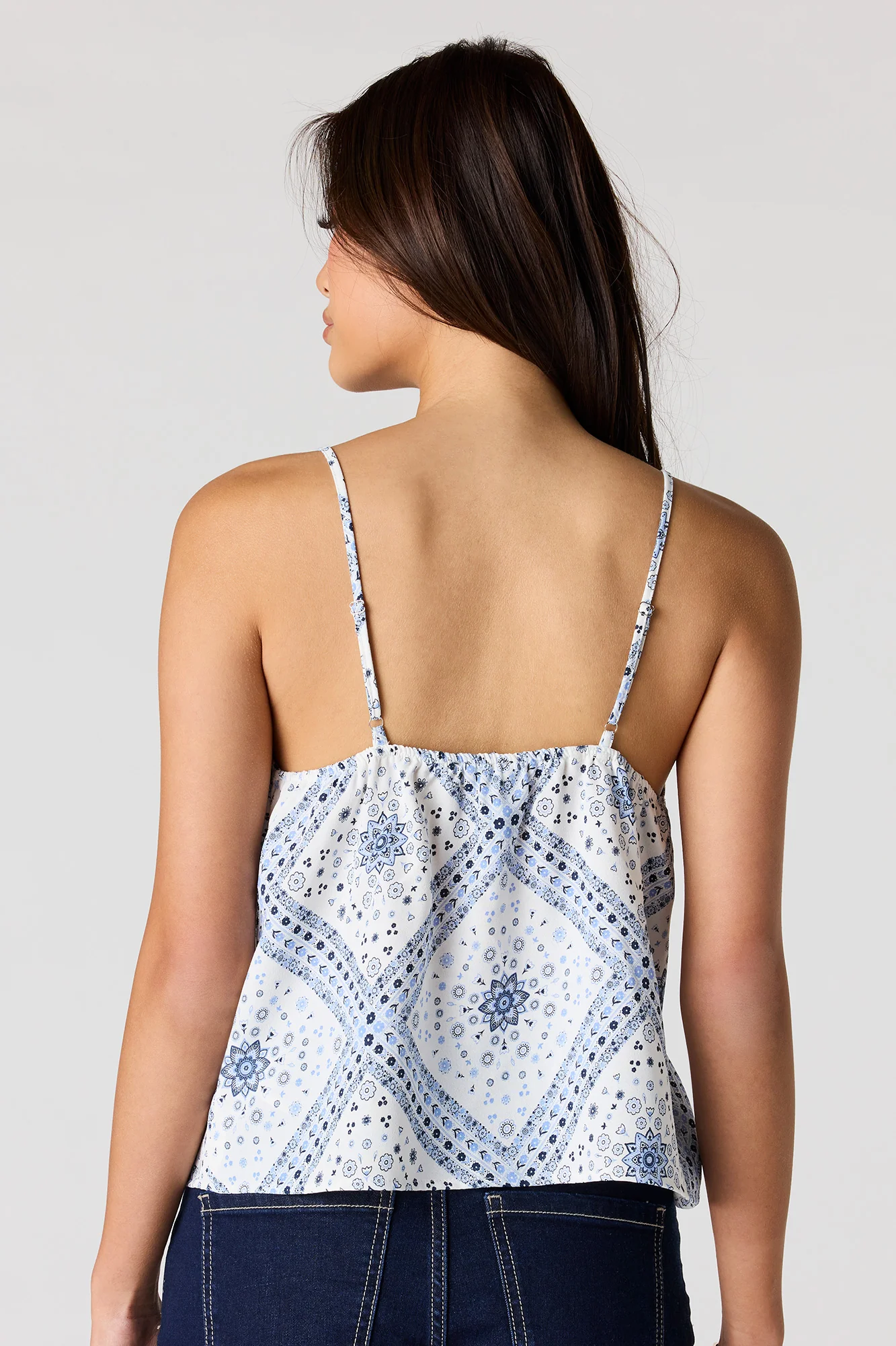 V-Neck Tie Front Flyaway Tank - Image 5