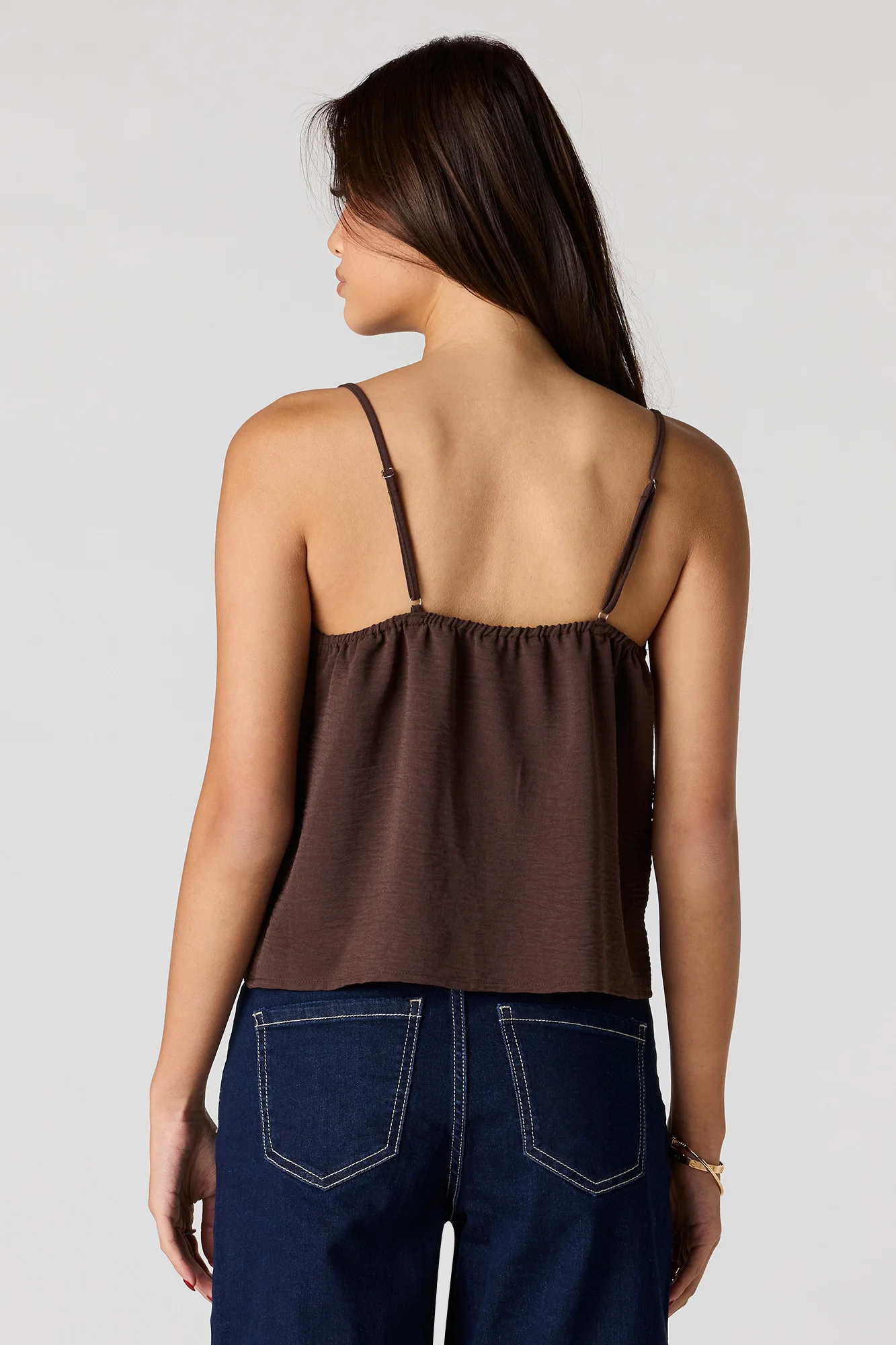 V-Neck Tie Front Flyaway Tank - Image 8