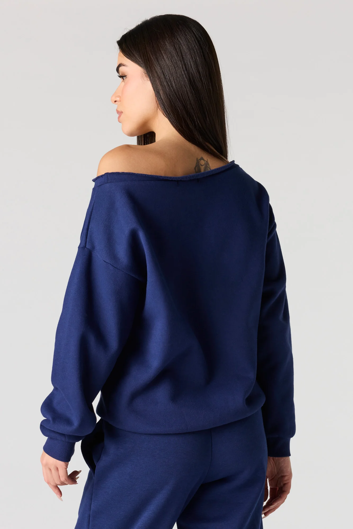 Good Things Puff Print Off Shoulder Sweatshirt - Image 2