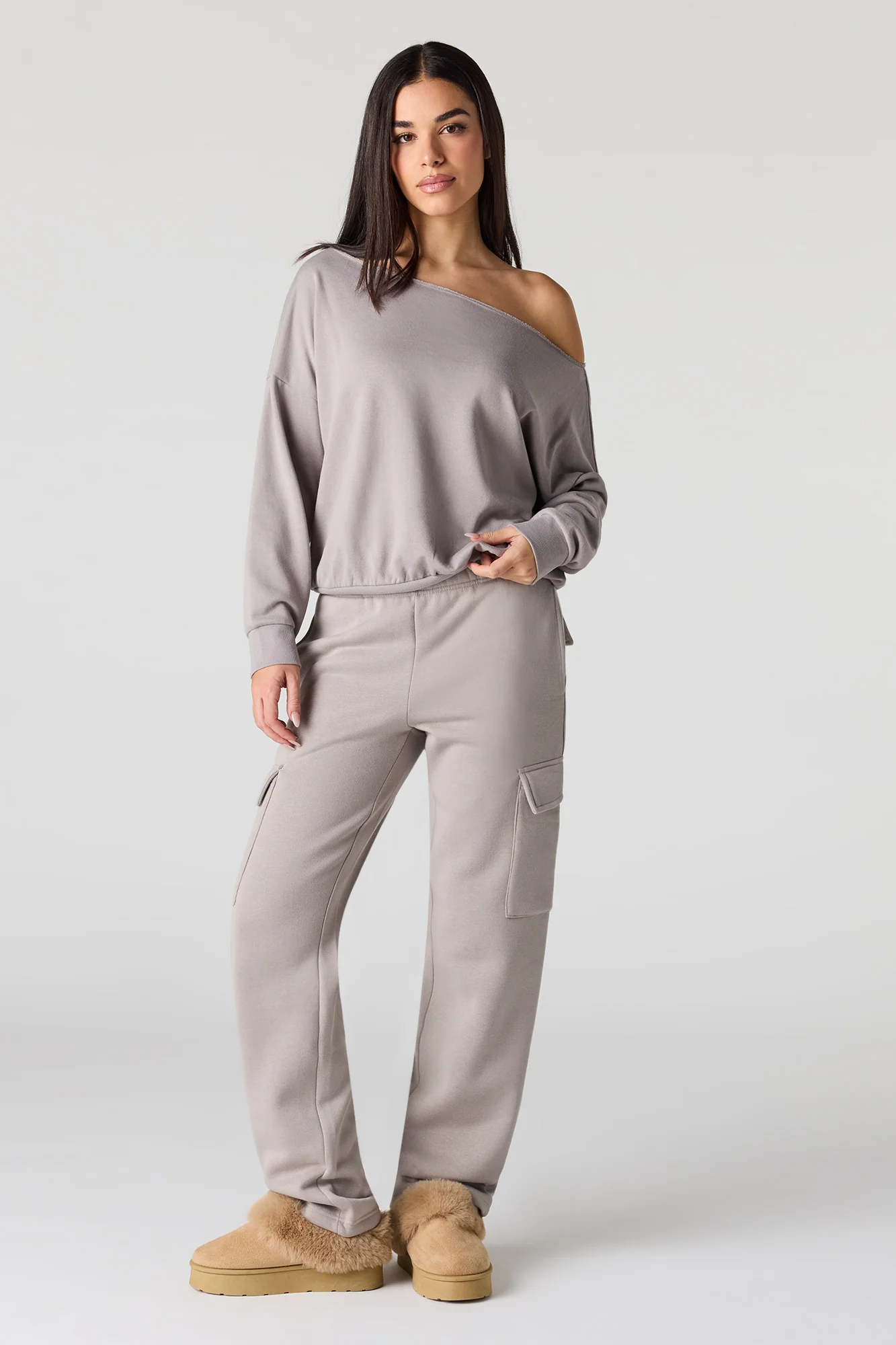 Solid Fleece Cargo Sweatpant - Image 10